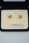 Mikimoto Flower Pearl Earrings