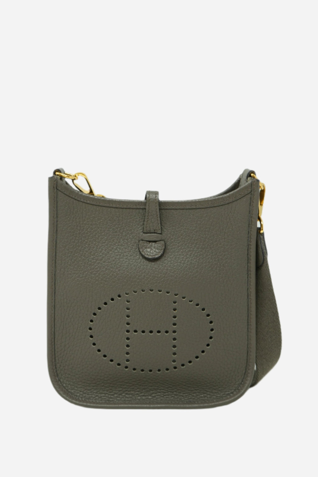 Hermes 2019 Evelyne Mini Gris Etain TC Leather