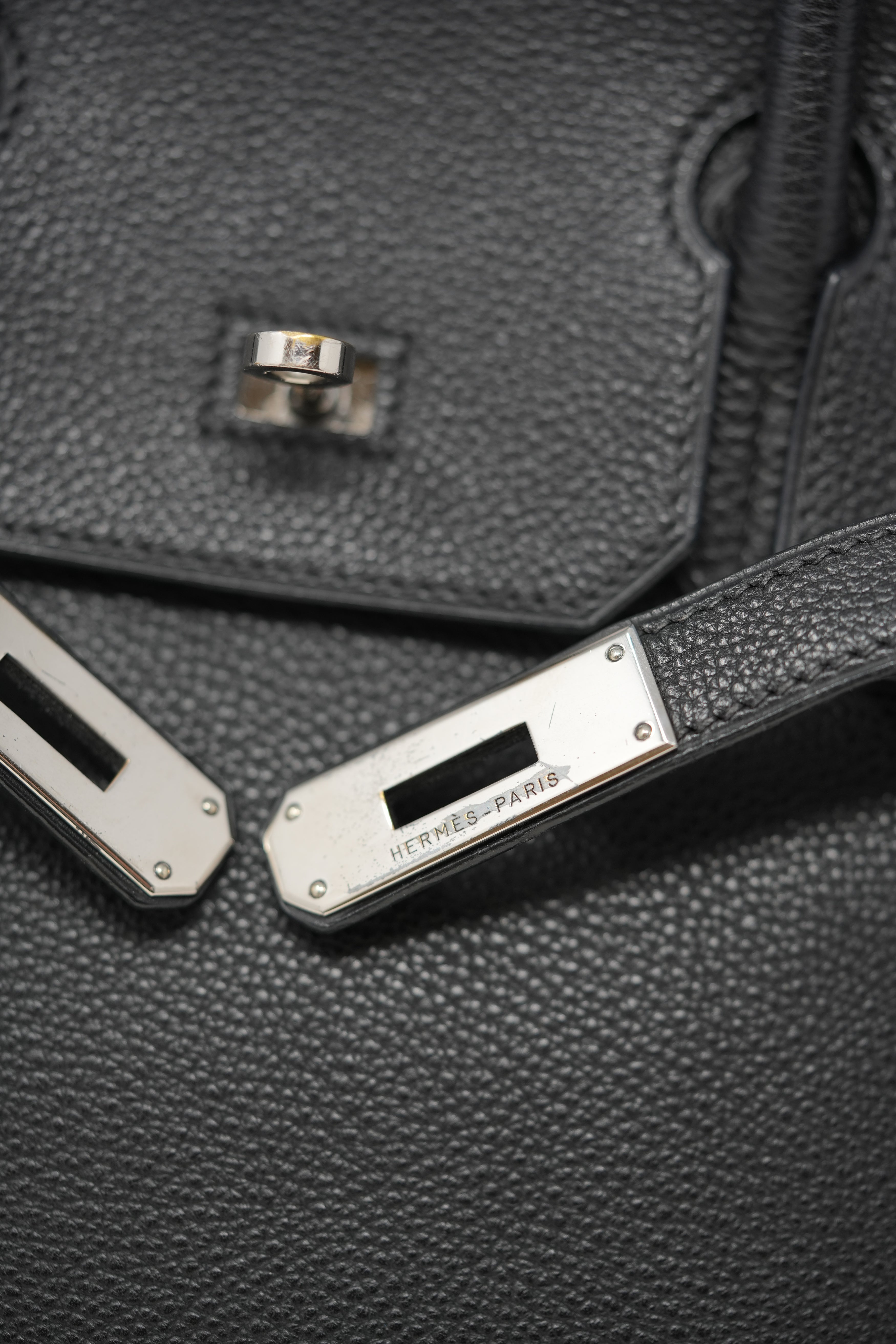 Hermes 2003 Birkin 30 Black PHW Togo