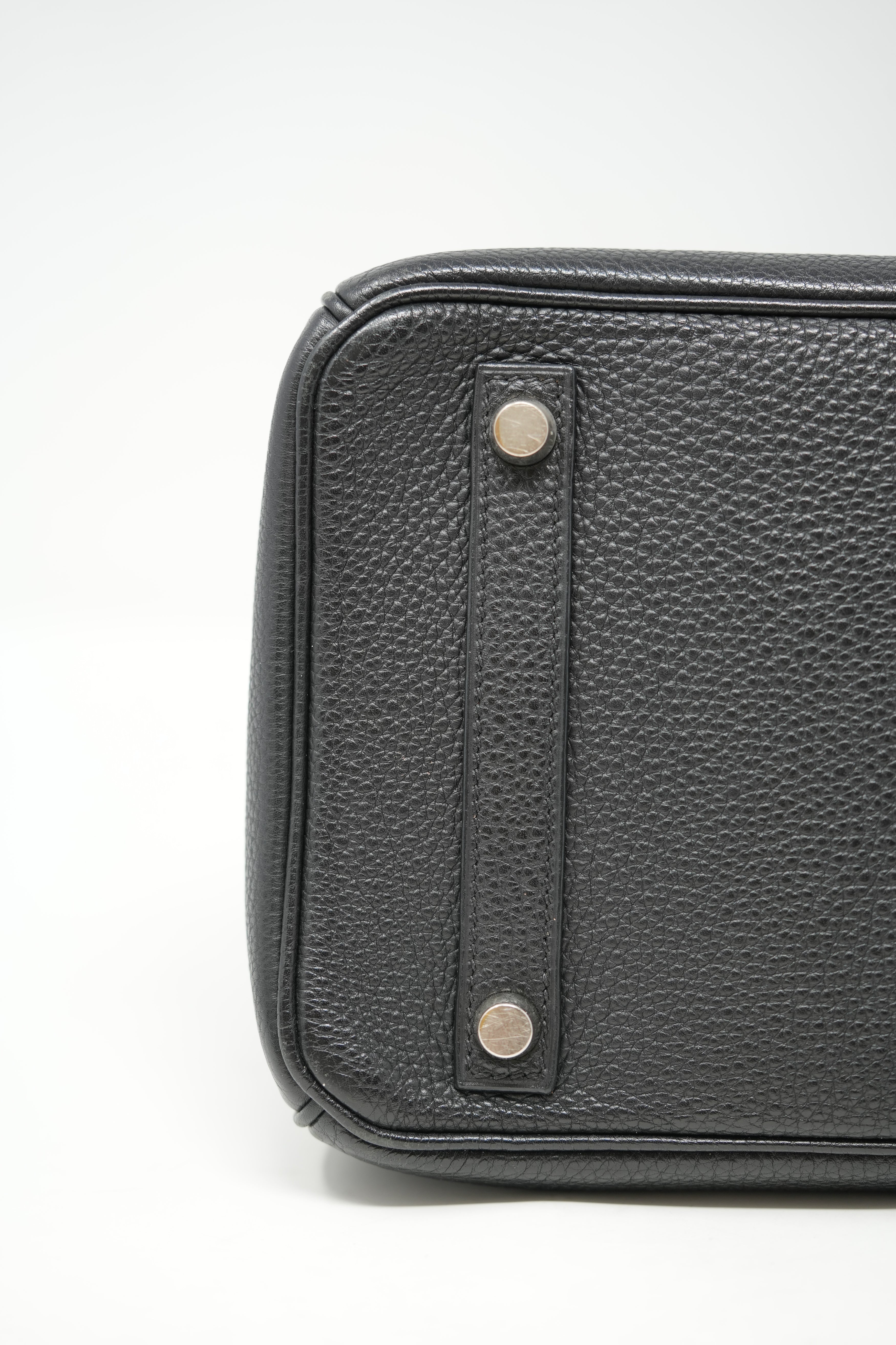 Hermes 2003 Birkin 30 Black PHW Togo