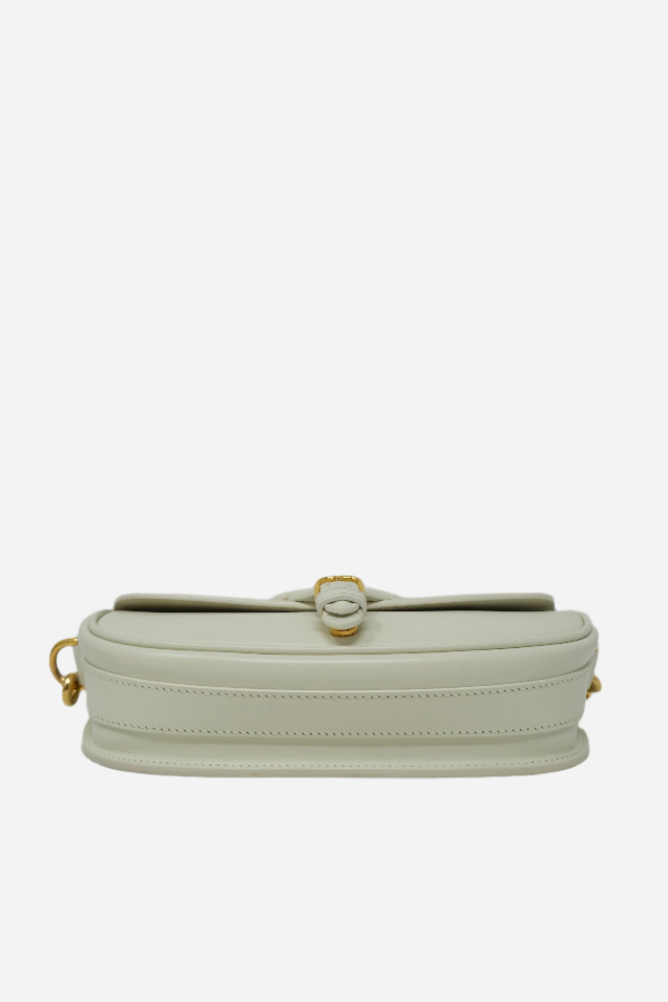 Dior White Calfskin East West Bobby Bag
