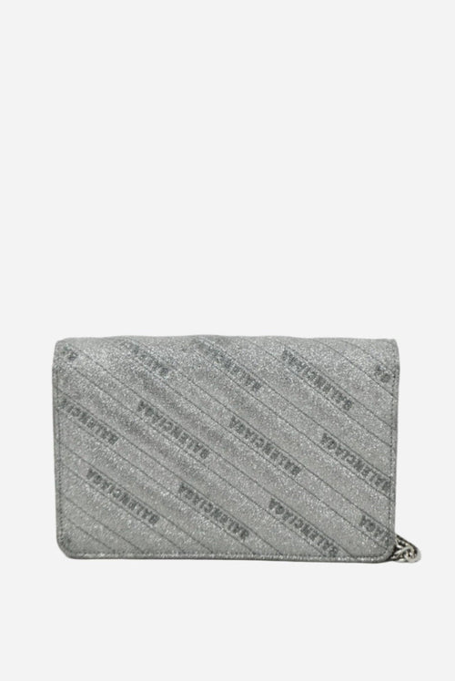 Balenciaga Silver Wallet On Chain
