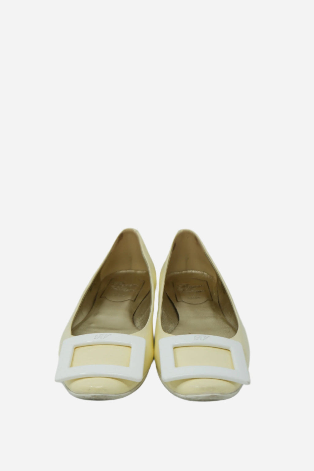 Roger Vivier Yellow Ballerina Flats Size 34.5