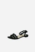 Prada Black Suede And Mesh Sandals Size 40