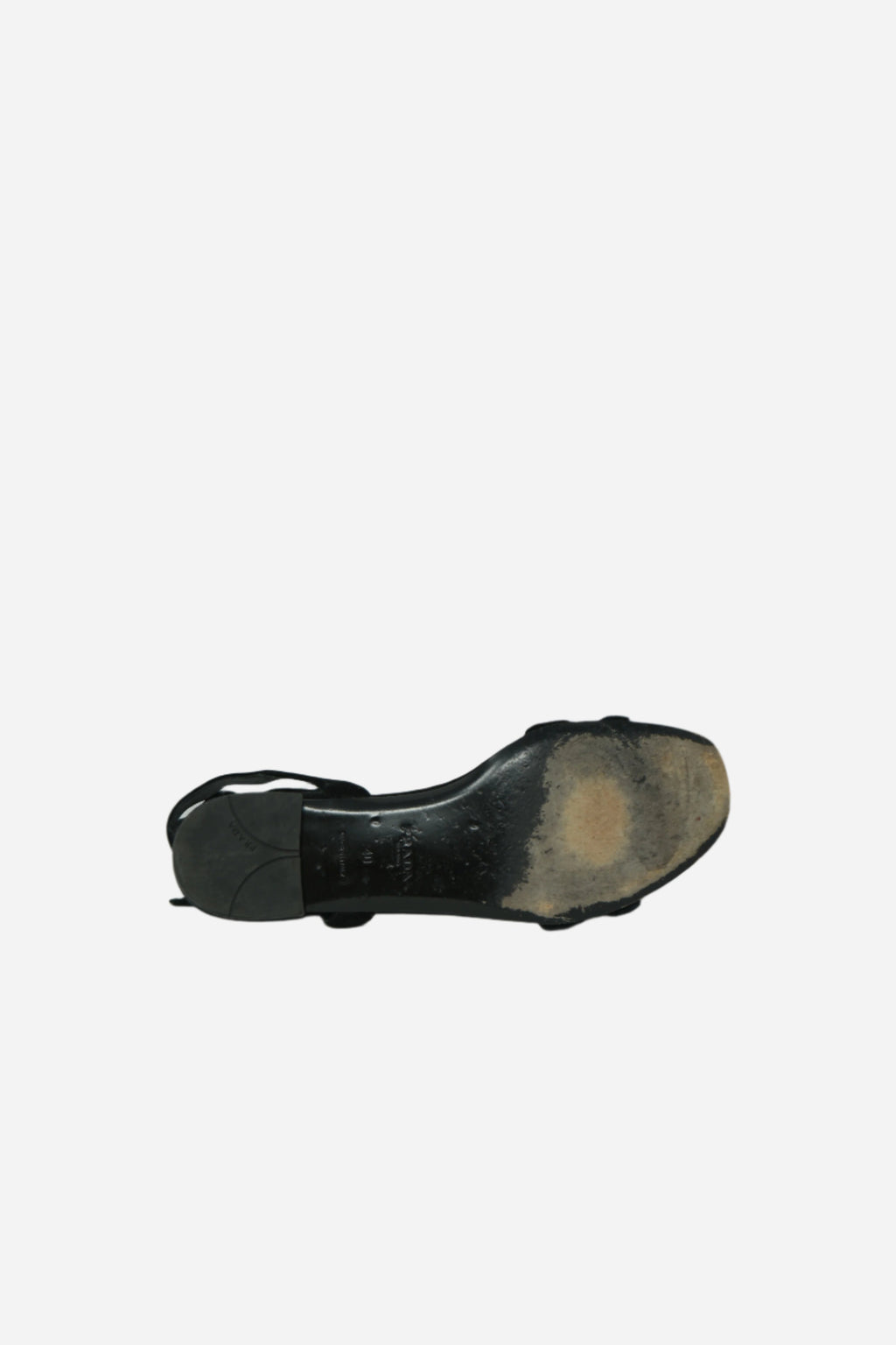 Prada Black Suede And Mesh Sandals Size 40