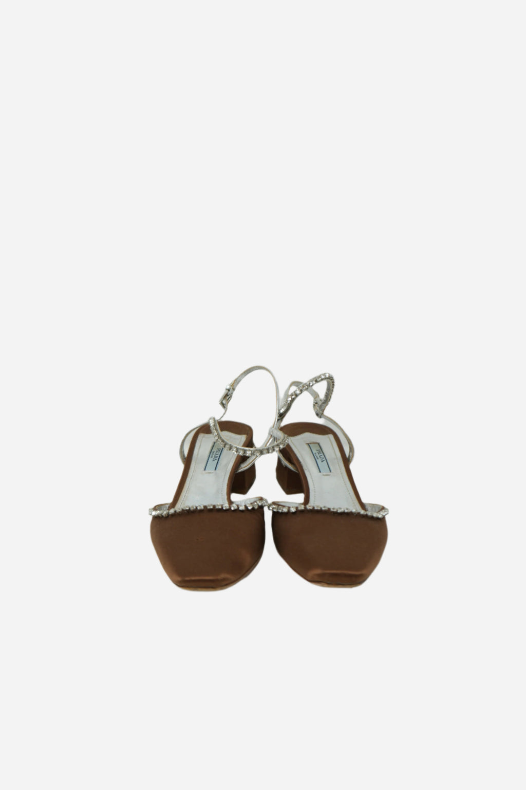 Prada Satin Square Toe Sandals Size 39