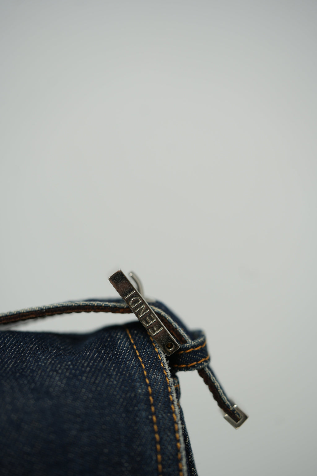 Fendi Large Denim Baguette