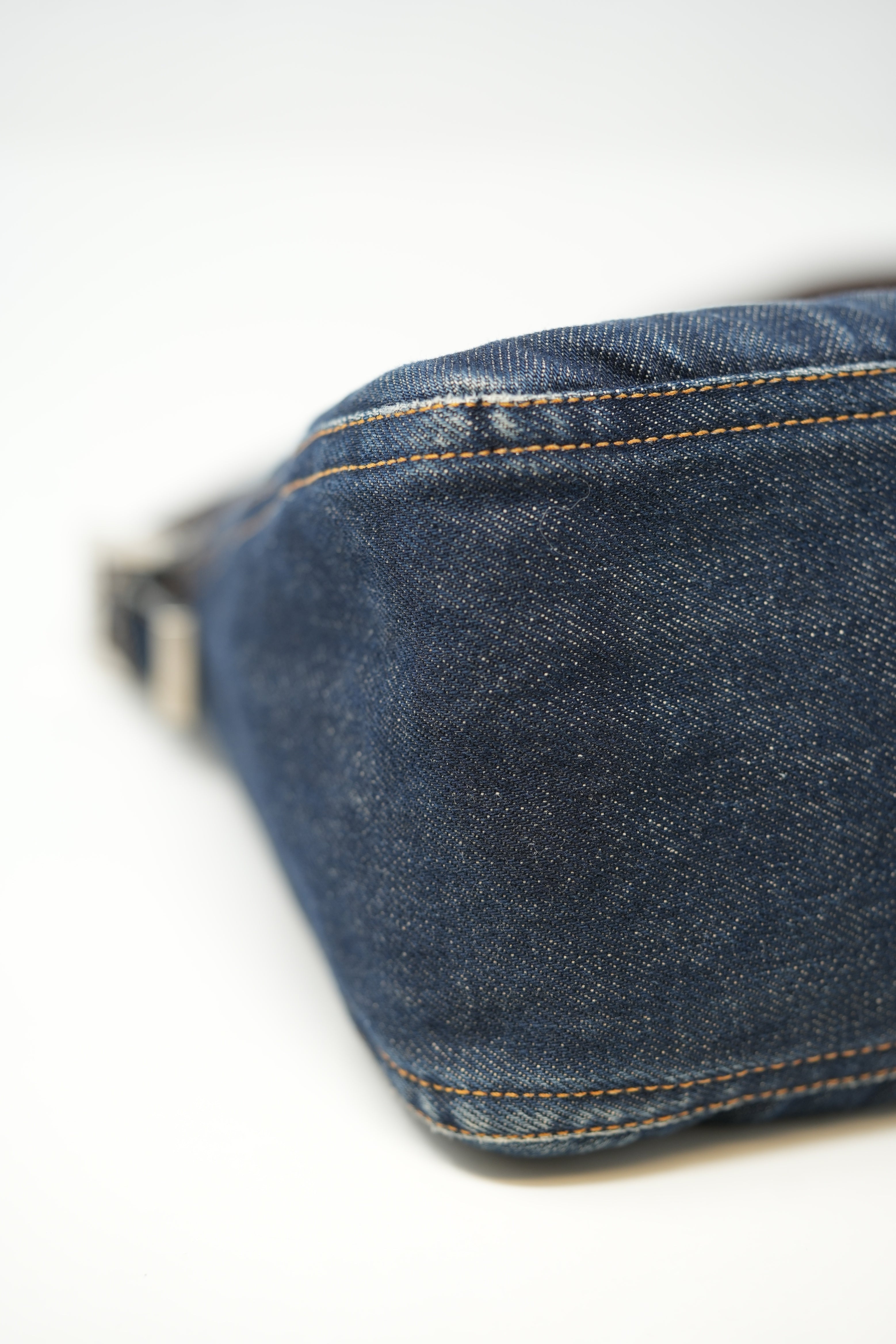 Fendi Large Denim Baguette