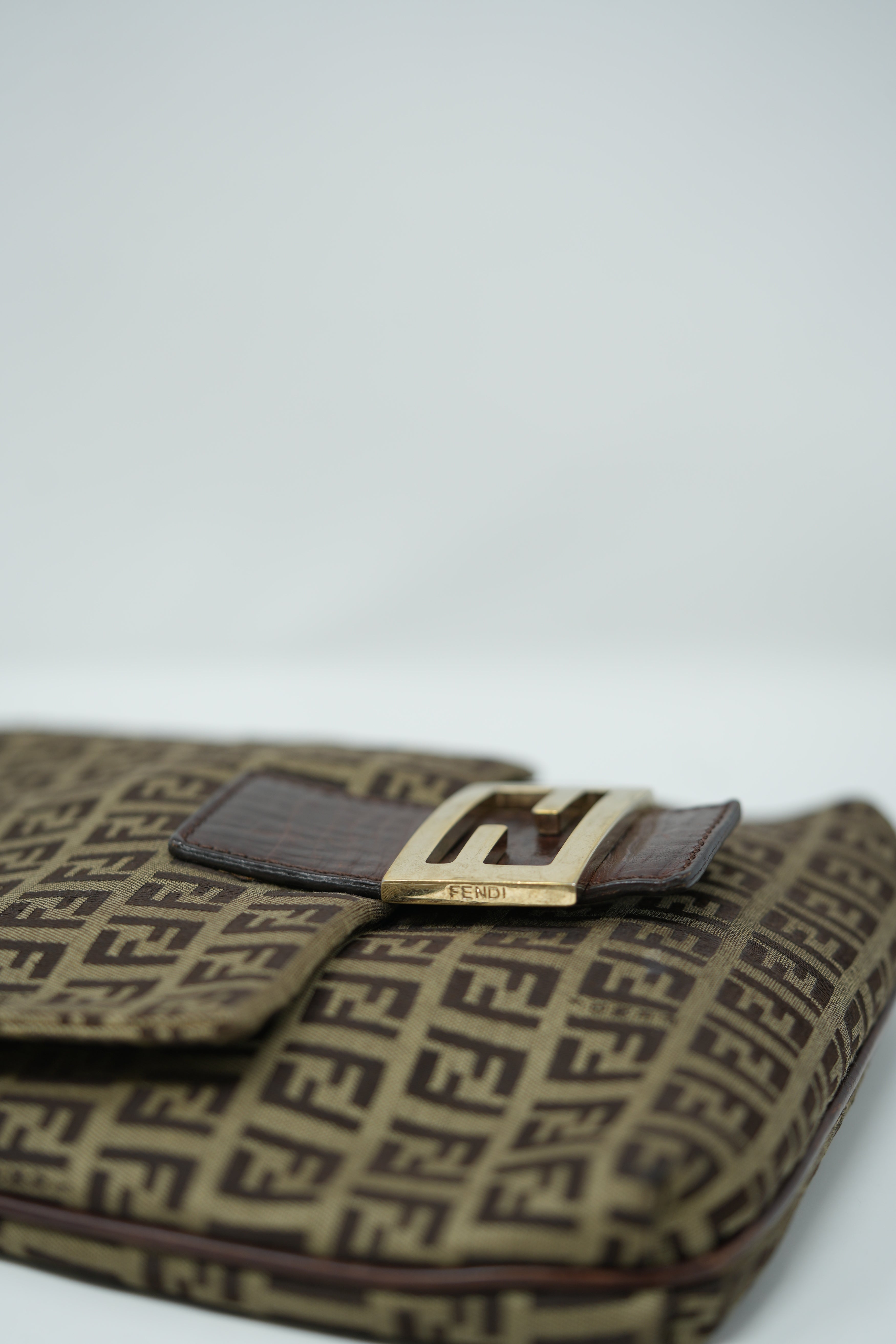 Fendi Vintage Zucca Crossbody Bag