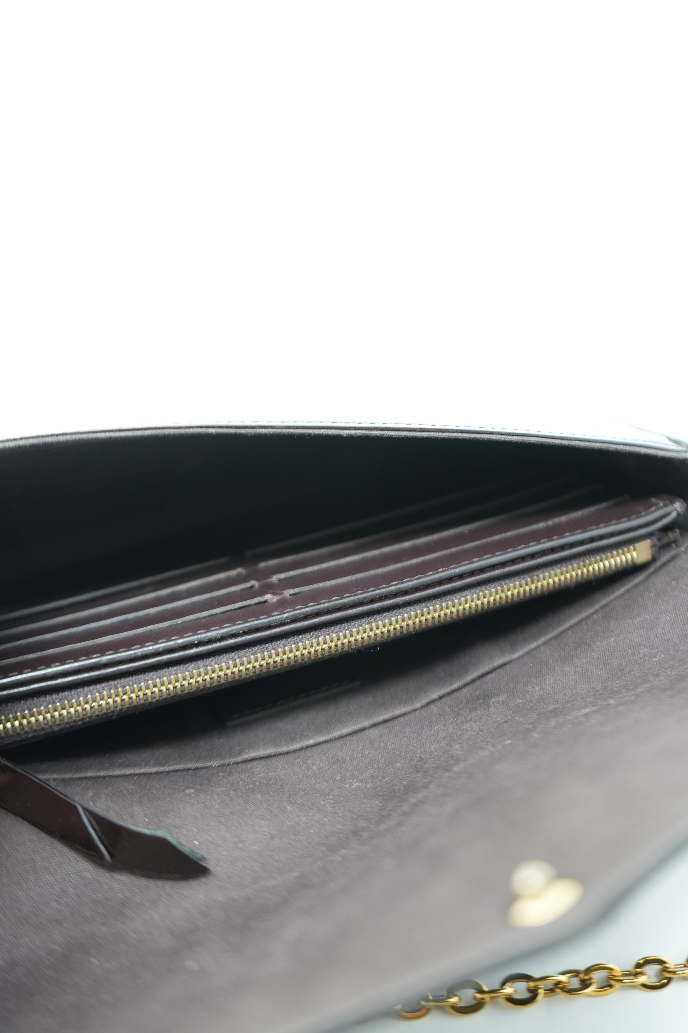 Louis Vuitton 2018 Patent Felicie Pochette Crossbody