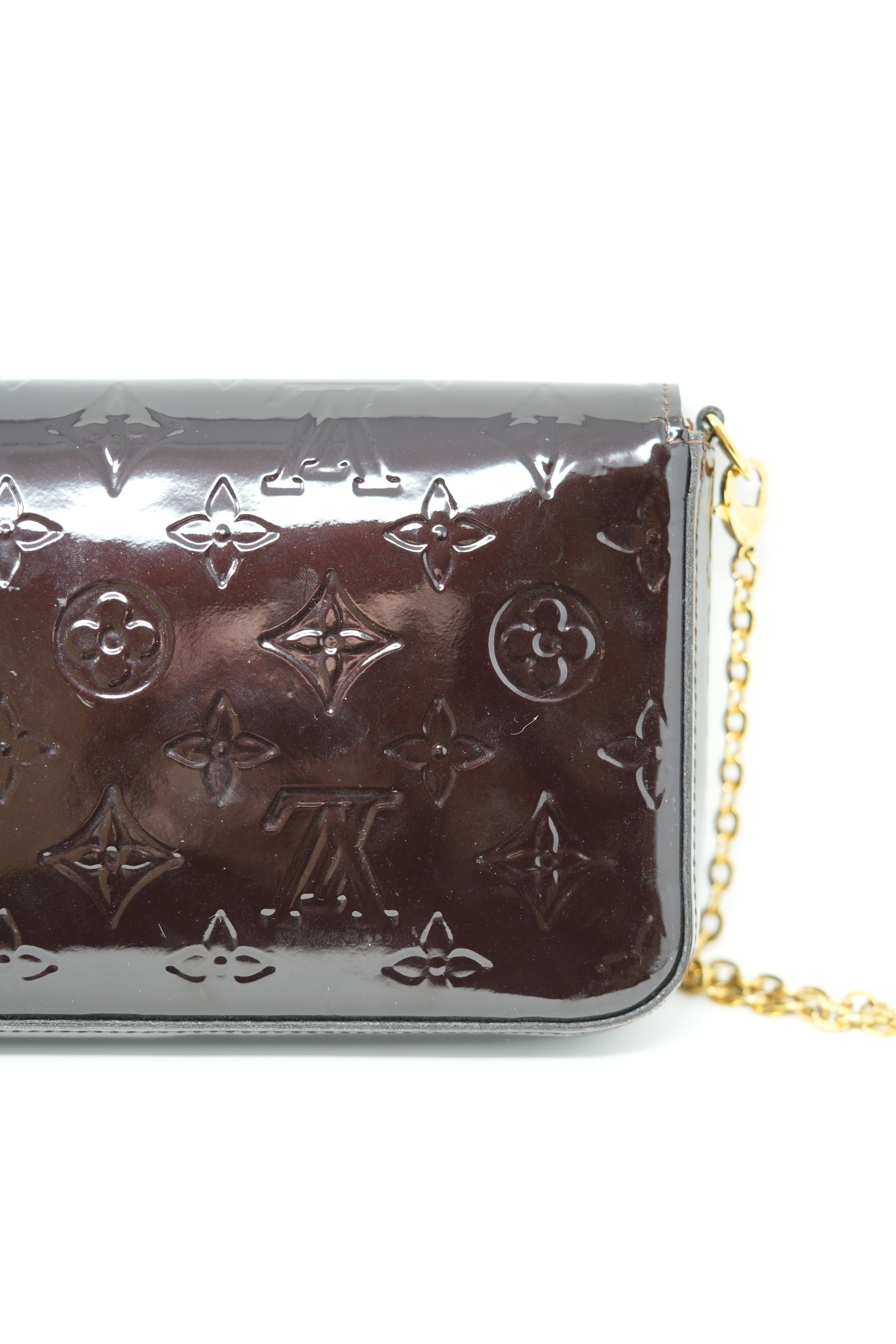 Louis Vuitton 2018 Patent Felicie Pochette Crossbody