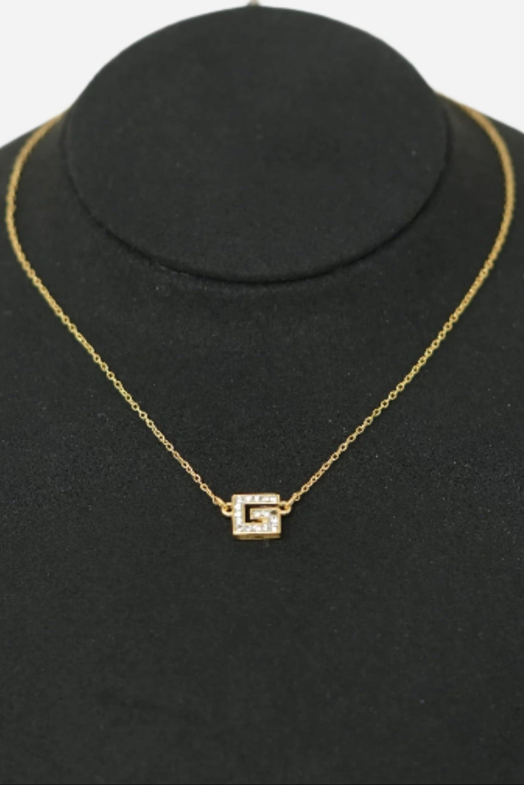 Givenchy G Rhinestone Necklace