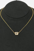 Givenchy G Rhinestone Necklace