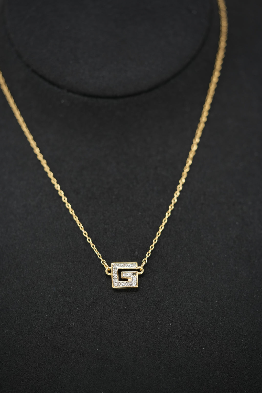 Givenchy G Rhinestone Necklace