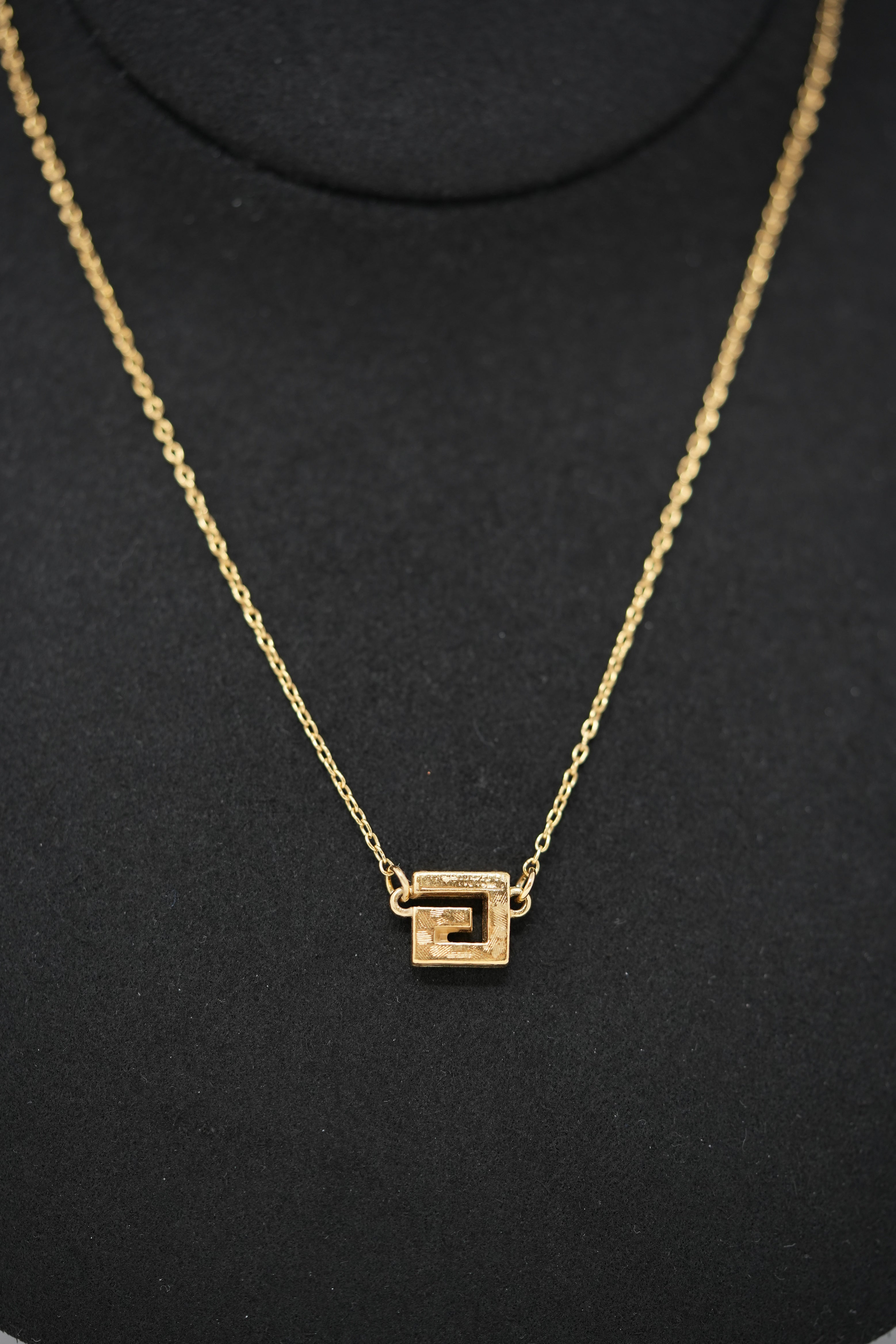 Givenchy G Rhinestone Necklace