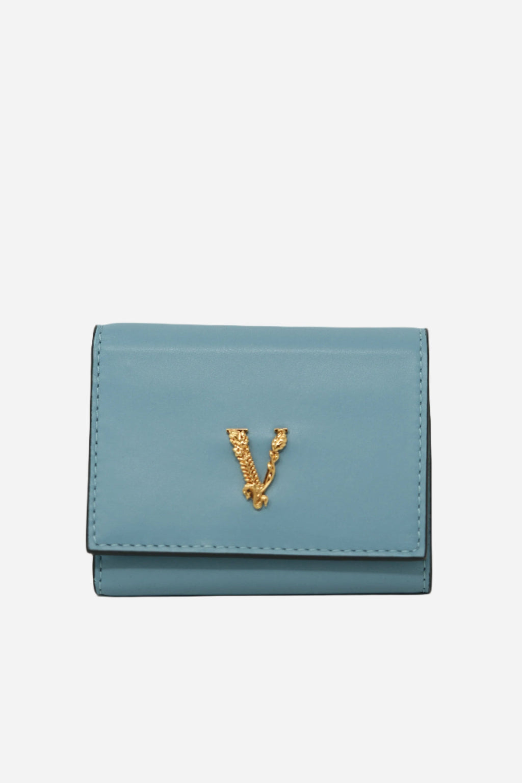 Versace Blue Compact Wallet