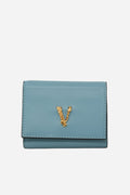 Versace Blue Compact Wallet