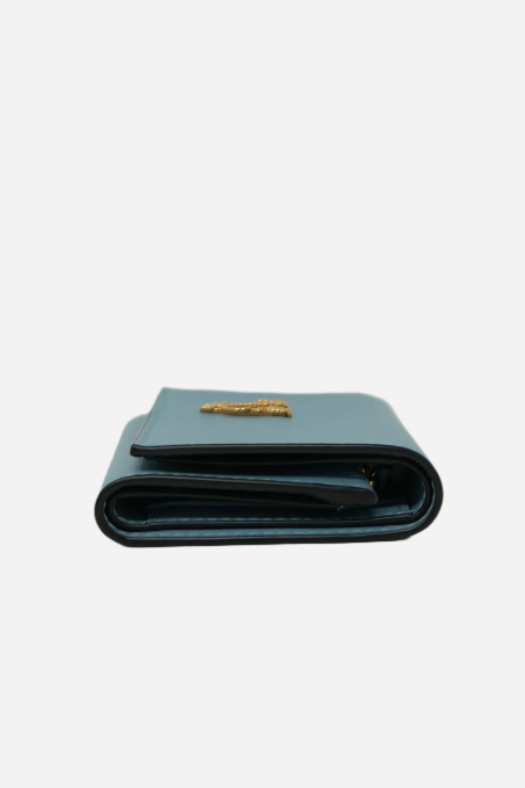 Versace Blue Compact Wallet
