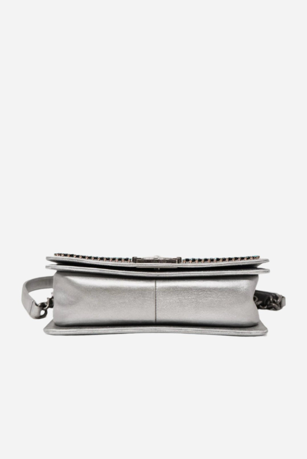 Pre-Owned Chanel Metallic Lambskin Medium Boy Flap 2014-2015