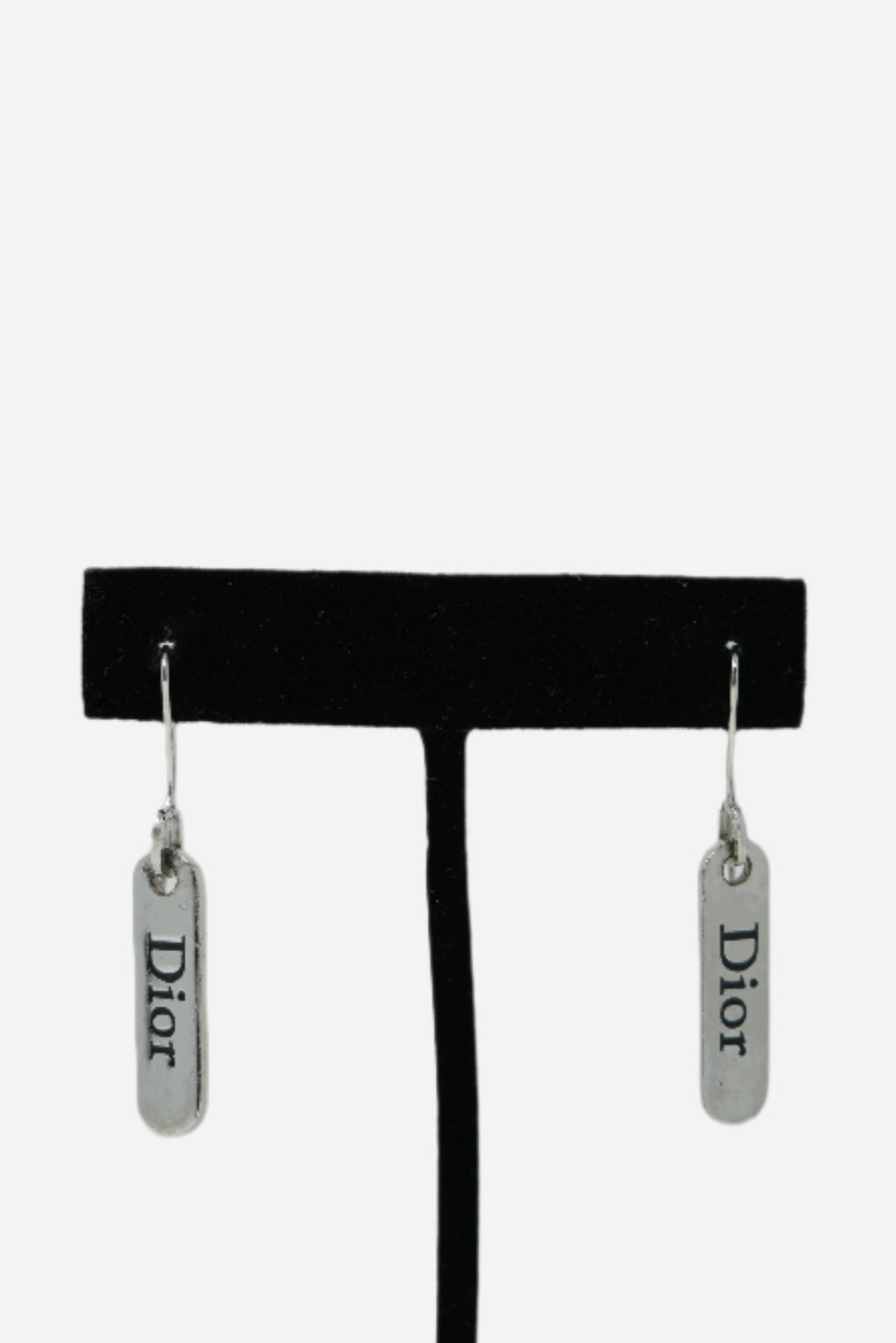 Dior Vintage Logo Dangle Earrings