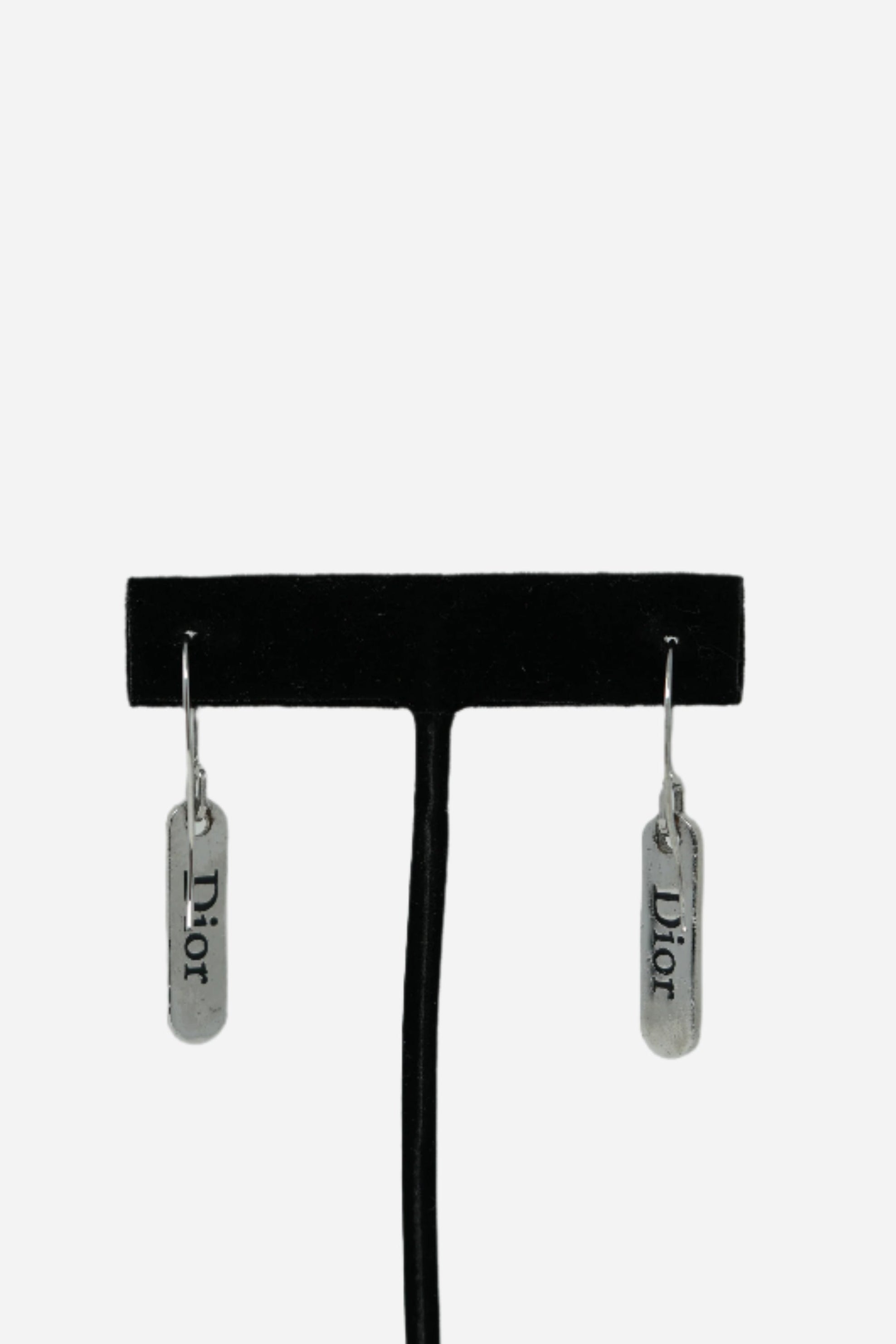 Dior Vintage Logo Dangle Earrings