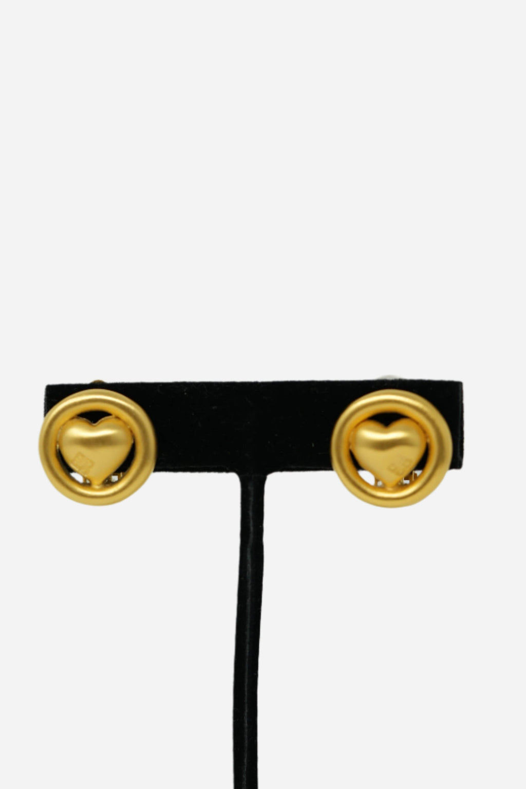 Givenchy Round Heart Earrings Clip-On