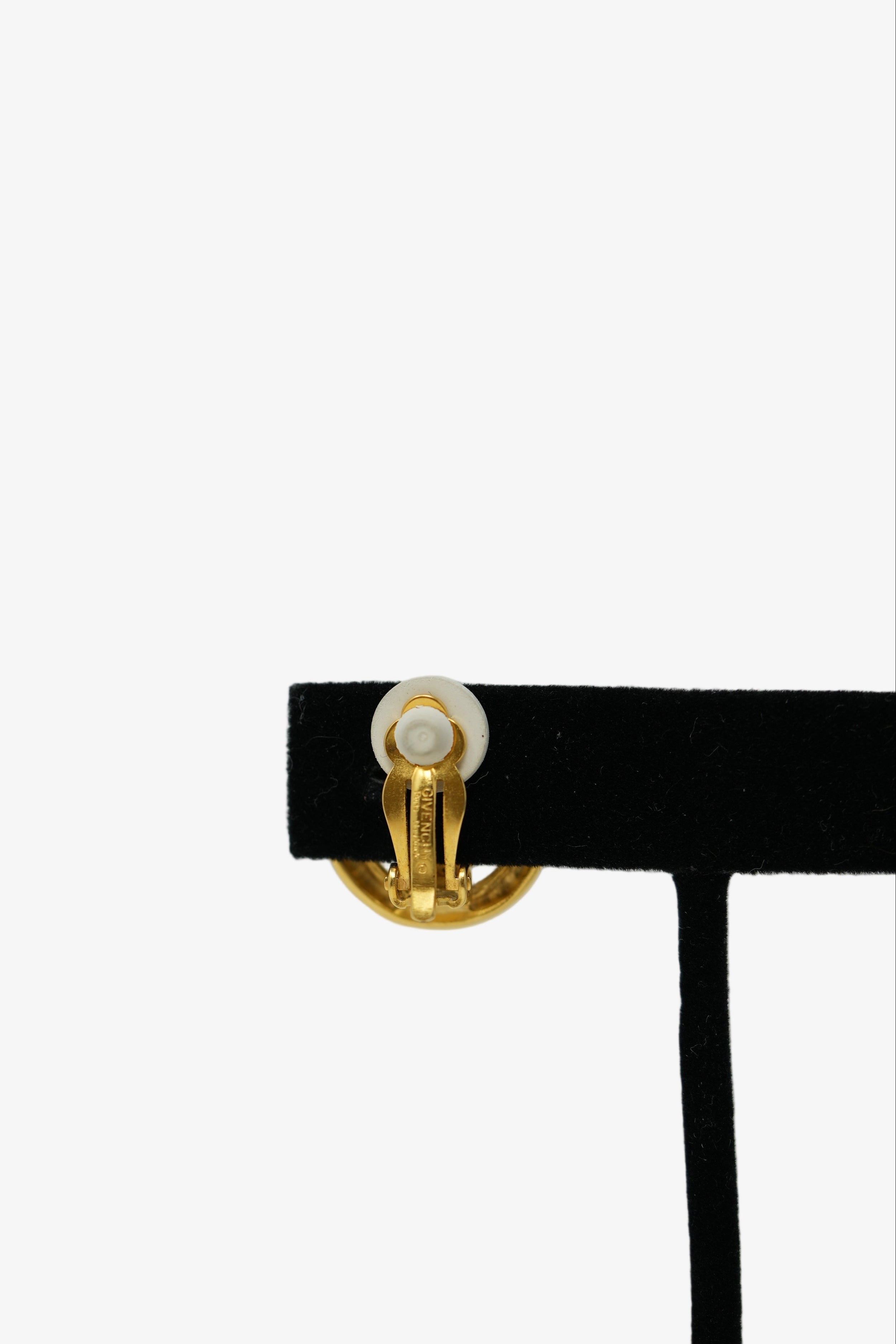 Givenchy Round Heart Earrings Clip-On
