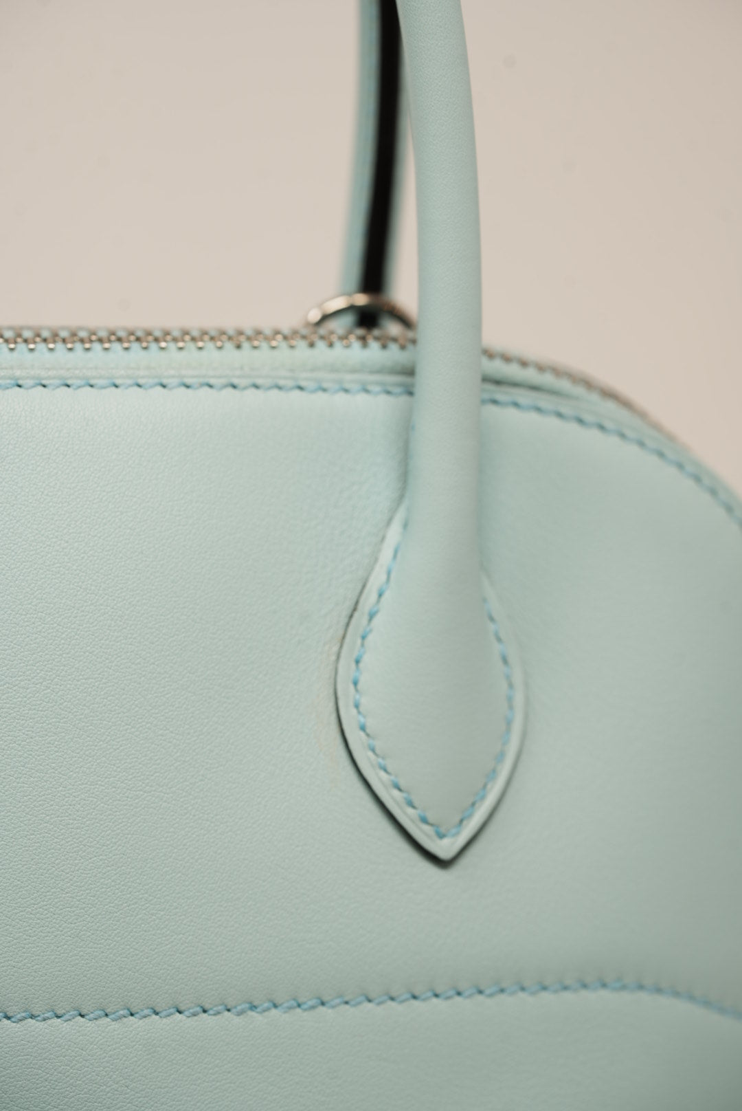 Hermes 2017 Blue Swift Leather Bolide 27 Handbag