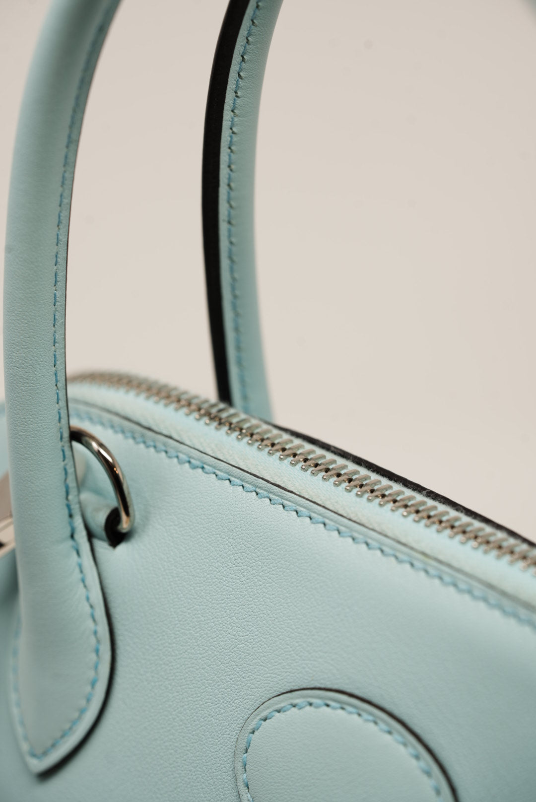 Hermes 2017 Blue Swift Leather Bolide 27 Handbag