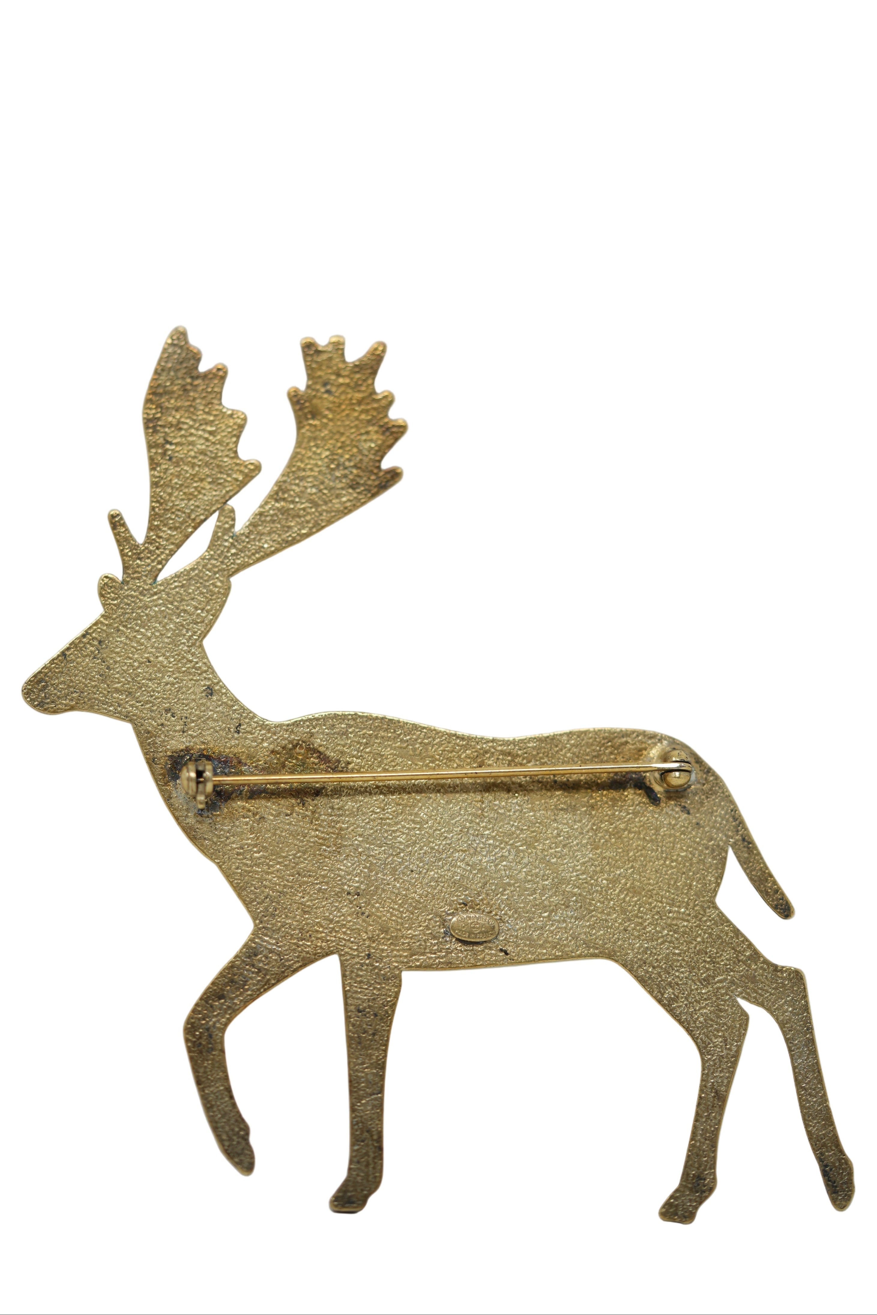 Pre-owned Chanel Deer Brooch