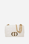 Dior White Medium Caro Bag 2021