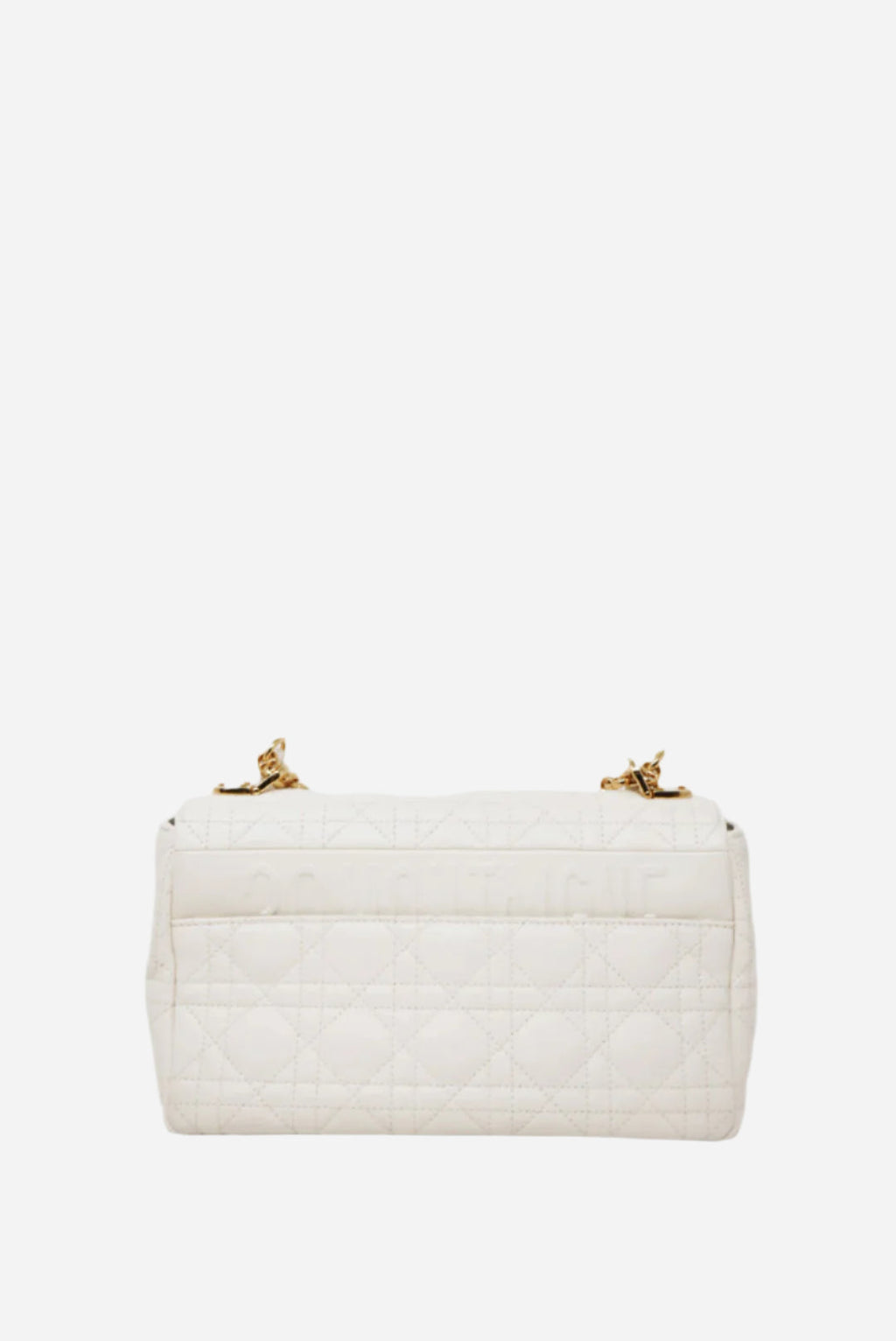 Dior White Medium Caro Bag 2021