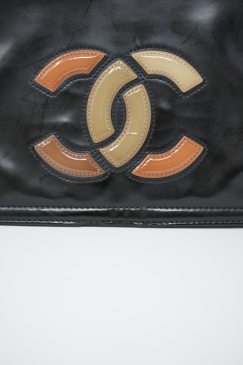 Pre-owned Chanel Vinyl Lipstick Flap Bag