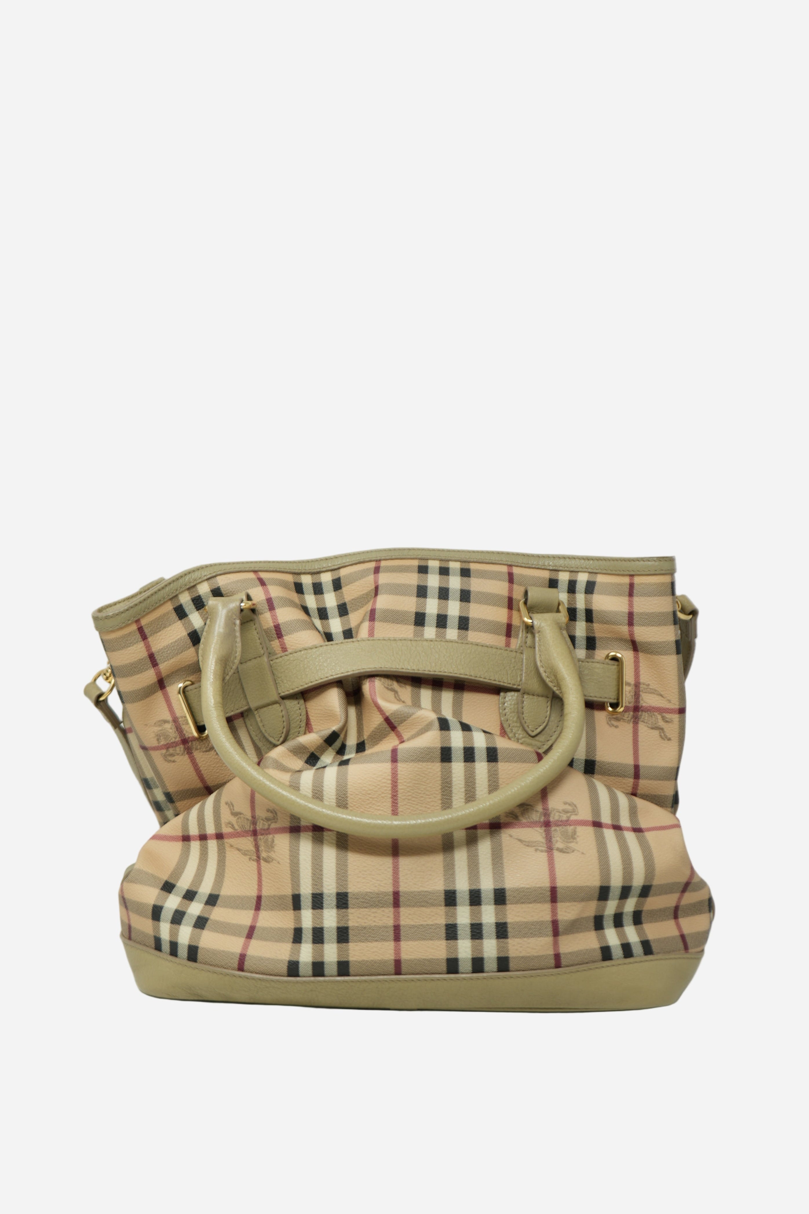 Burberry Haymarket Check Hobo Bag