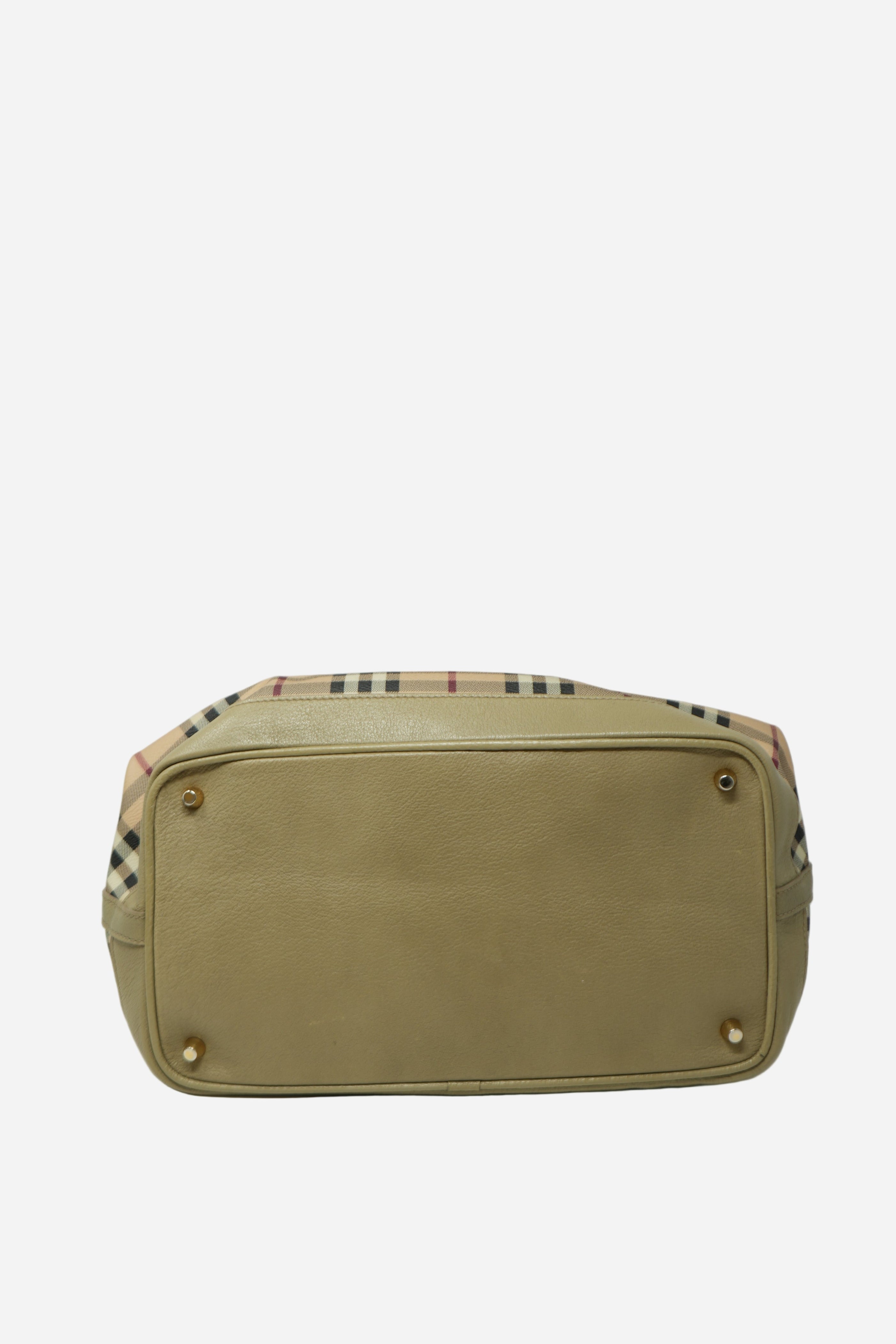 Burberry Haymarket Check Hobo Bag