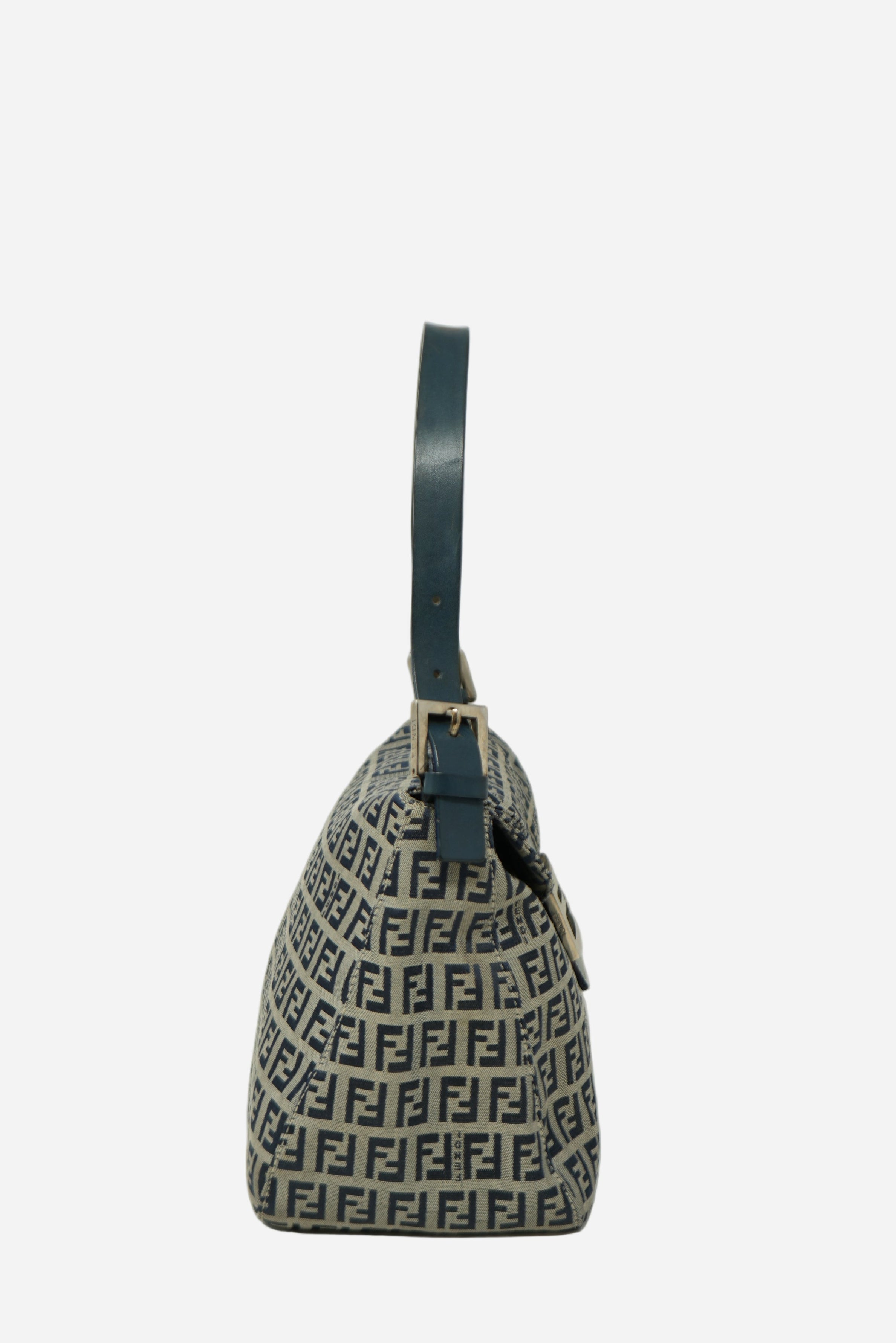Fendi 2000-2010 Zuccino Canvas Double Flap Bag