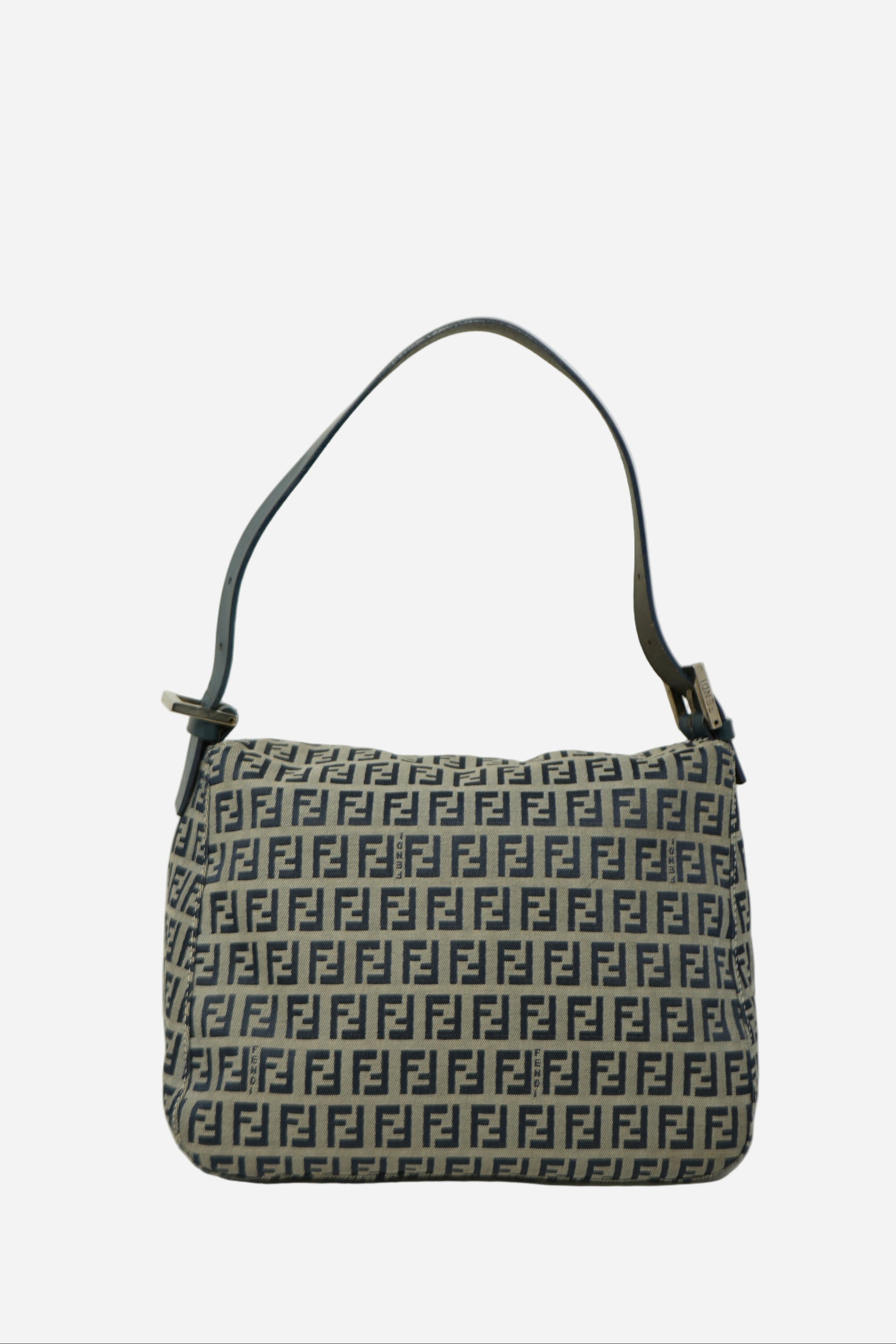Fendi 2000-2010 Zuccino Canvas Double Flap Bag