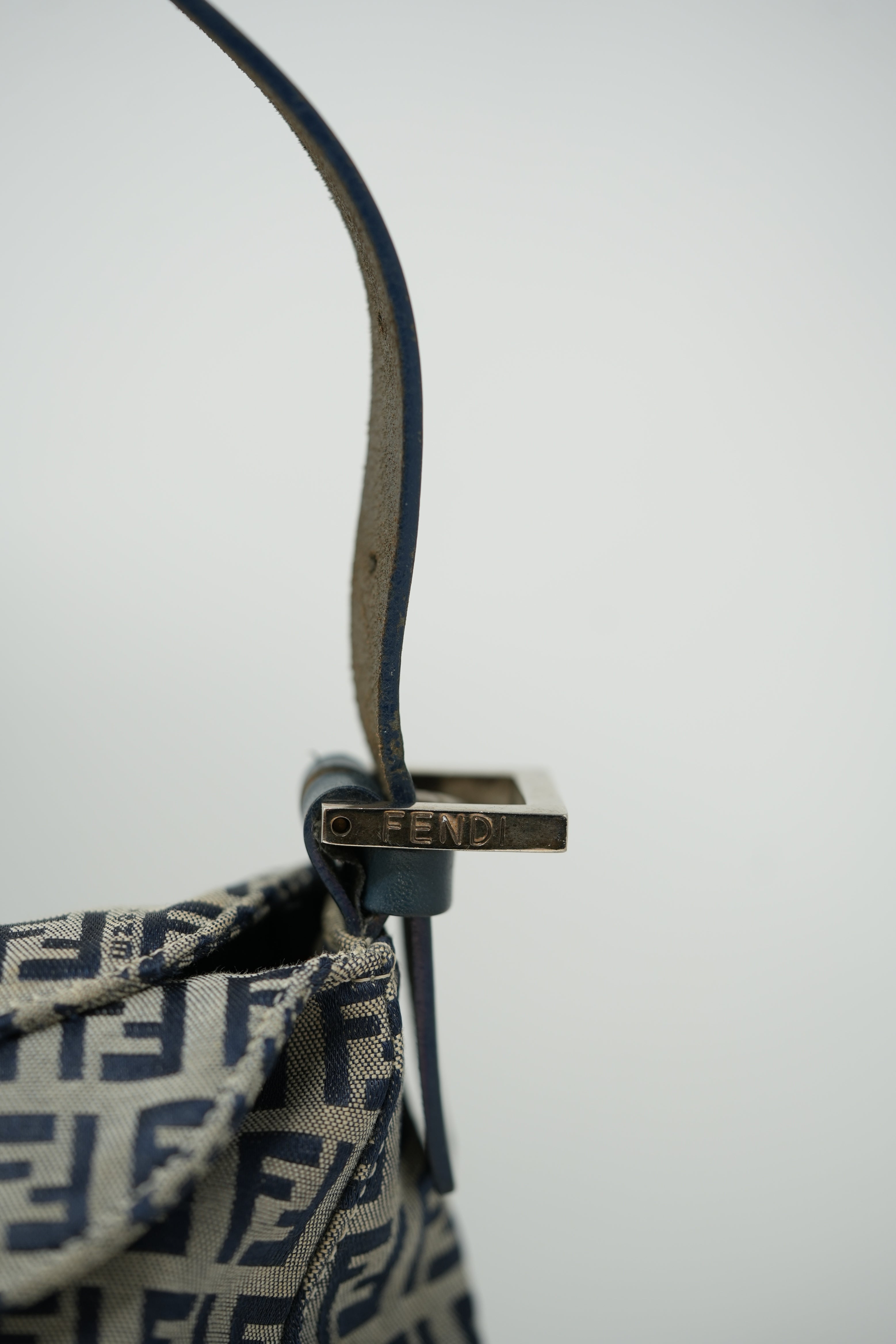 Fendi 2000-2010 Zuccino Canvas Double Flap Bag