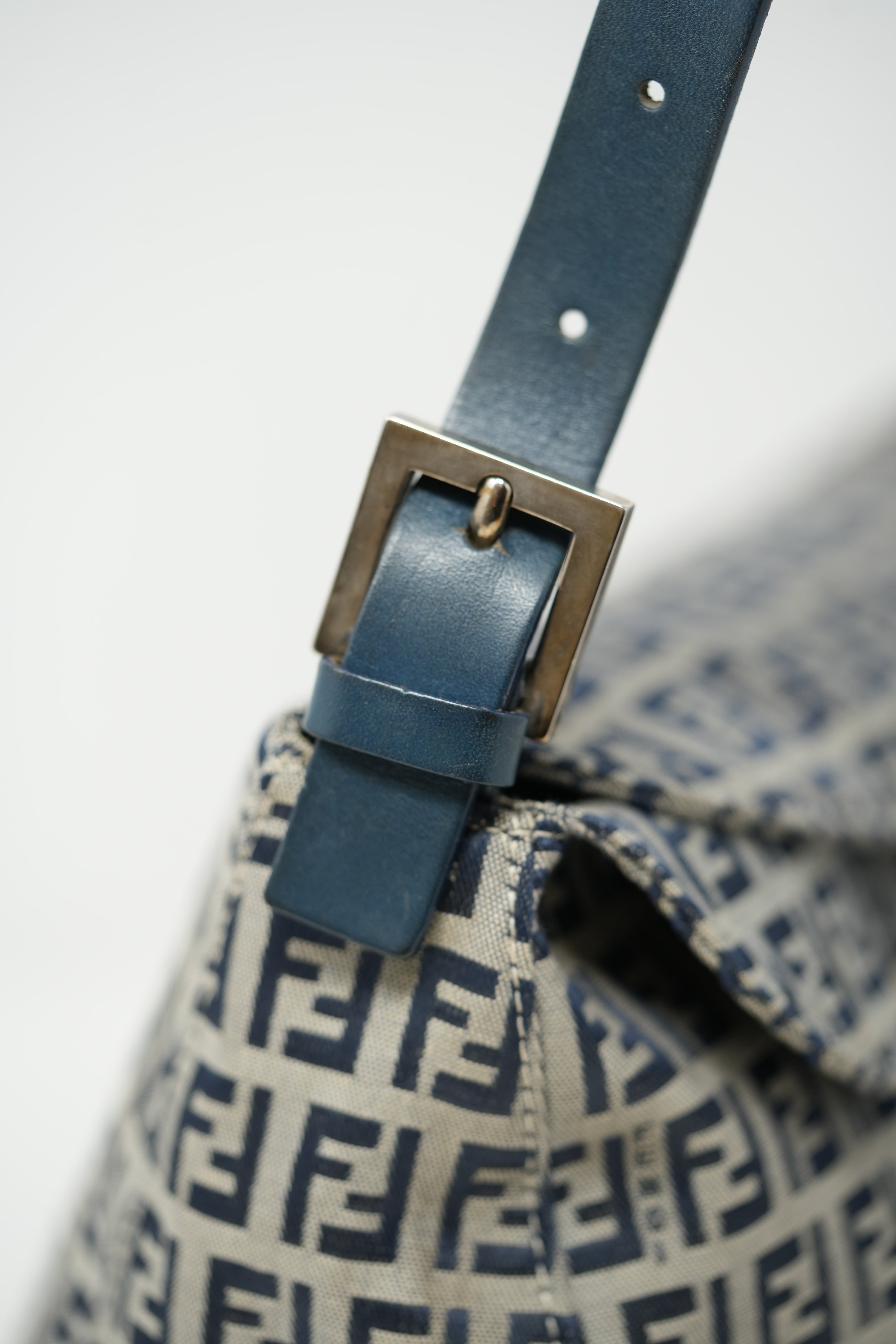 Fendi 2000-2010 Zuccino Canvas Double Flap Bag