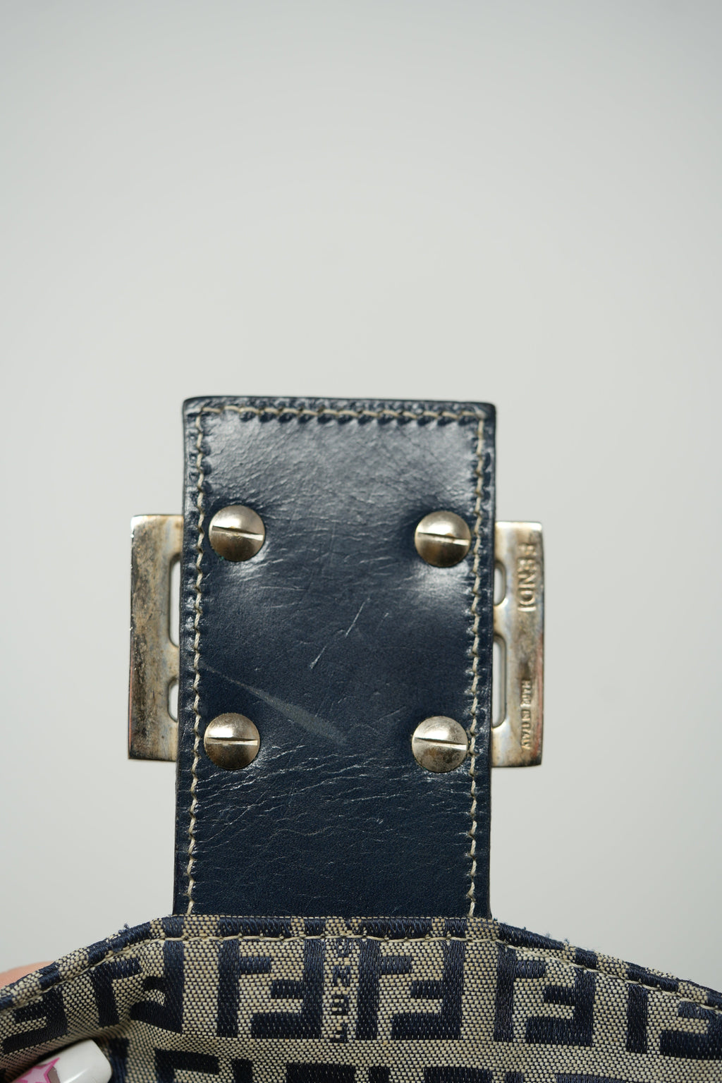 Fendi 2000-2010 Zuccino Canvas Double Flap Bag