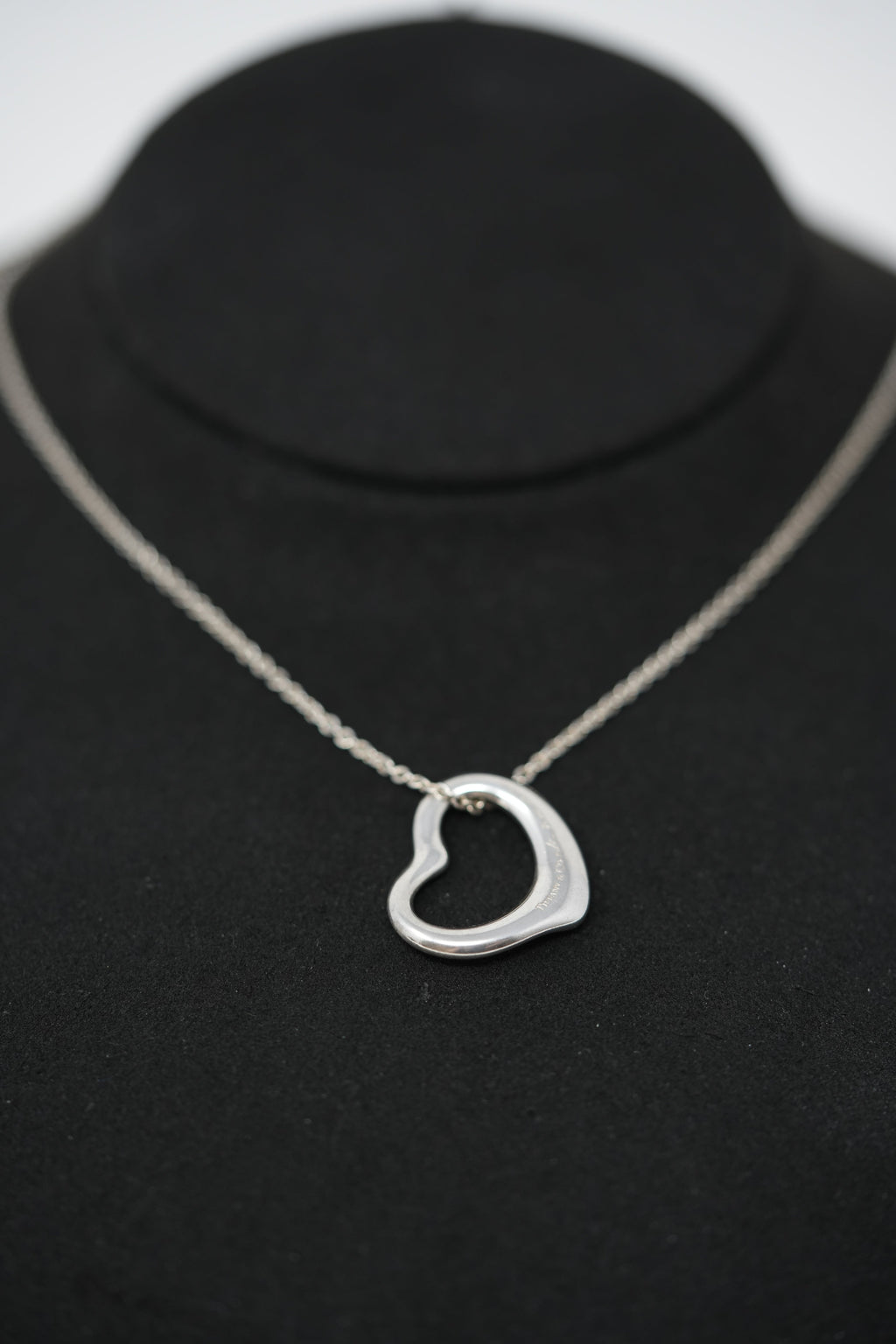 Tiffany Elsa Heart Pendant In Silver