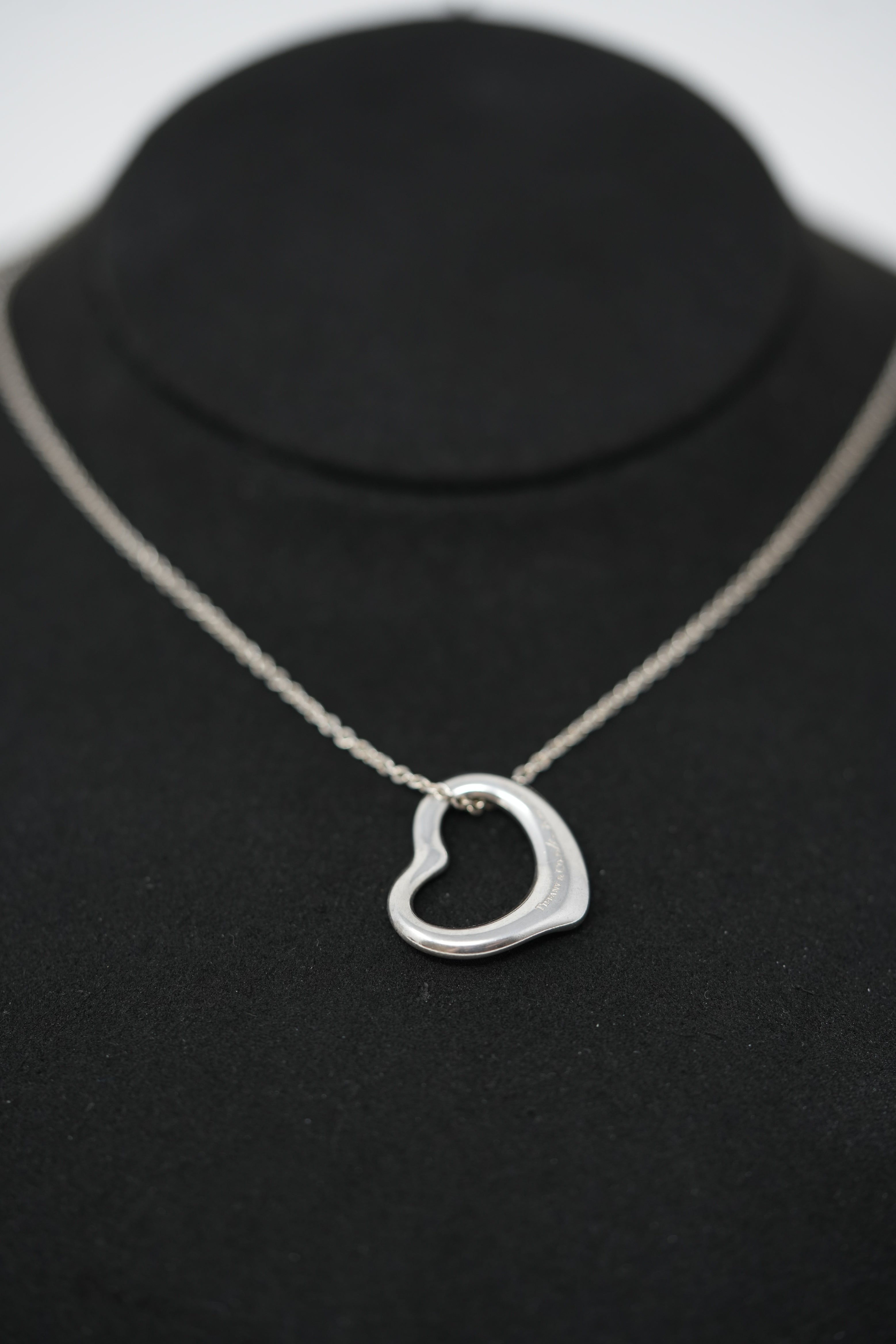 Tiffany Elsa Heart Pendant In Silver