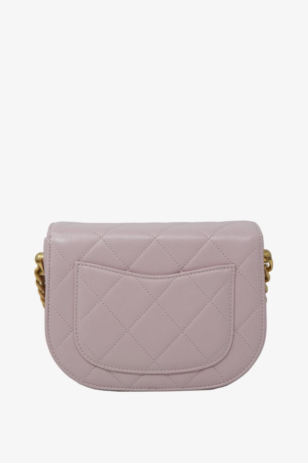 Pre-owned Chanel 2021 Pink Calfskin Round Messenger Bag