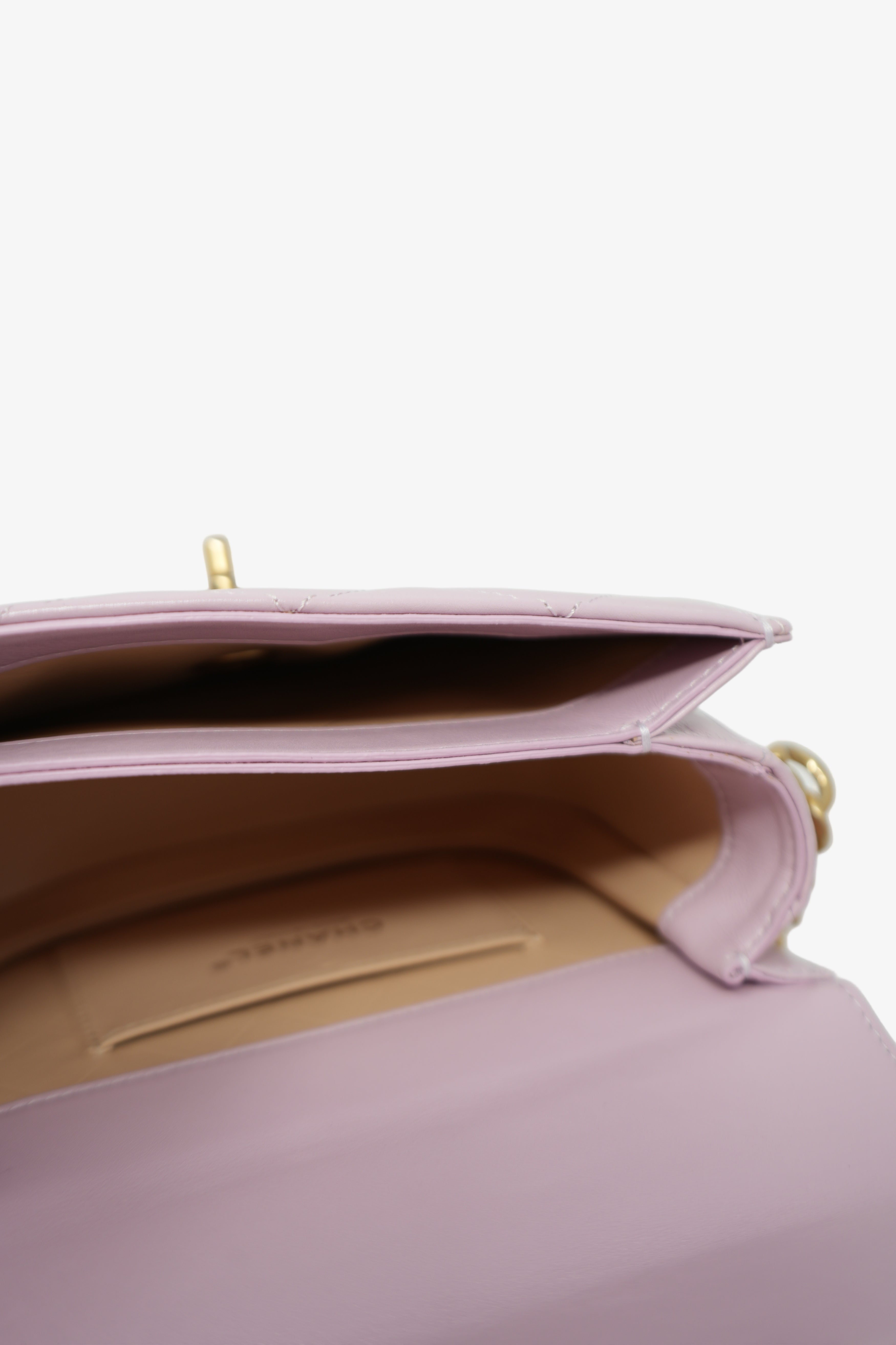 Pre-owned Chanel 2021 Pink Calfskin Round Messenger Bag