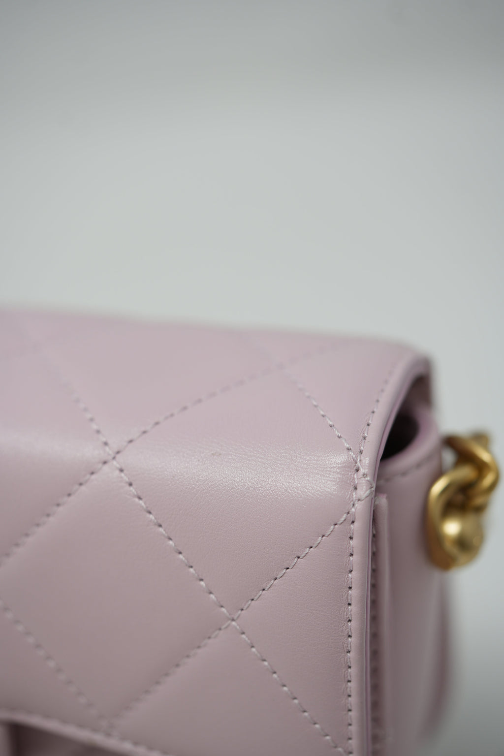 Pre-owned Chanel 2021 Pink Calfskin Round Messenger Bag