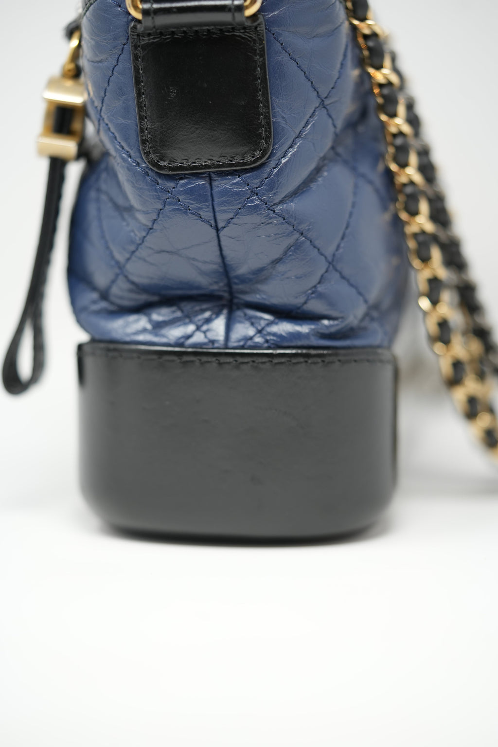 Pre-owned Chanel 2017 Small Navy/Black Gabrielle Hobo Bag