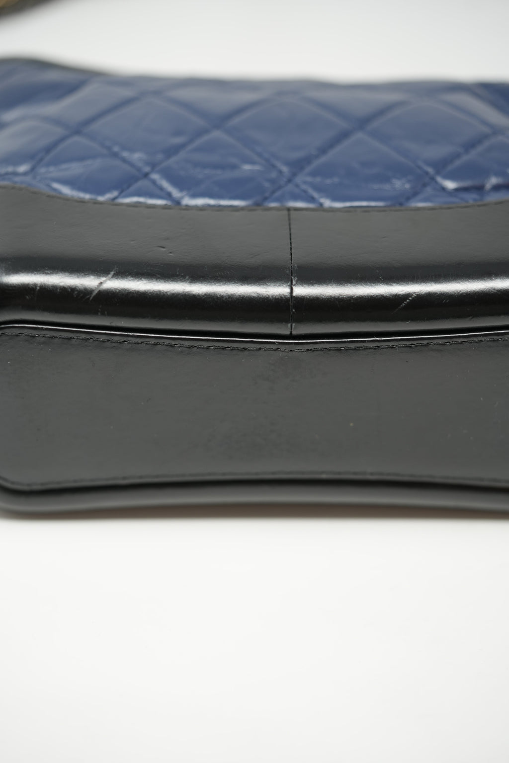 Pre-owned Chanel 2017 Small Navy/Black Gabrielle Hobo Bag