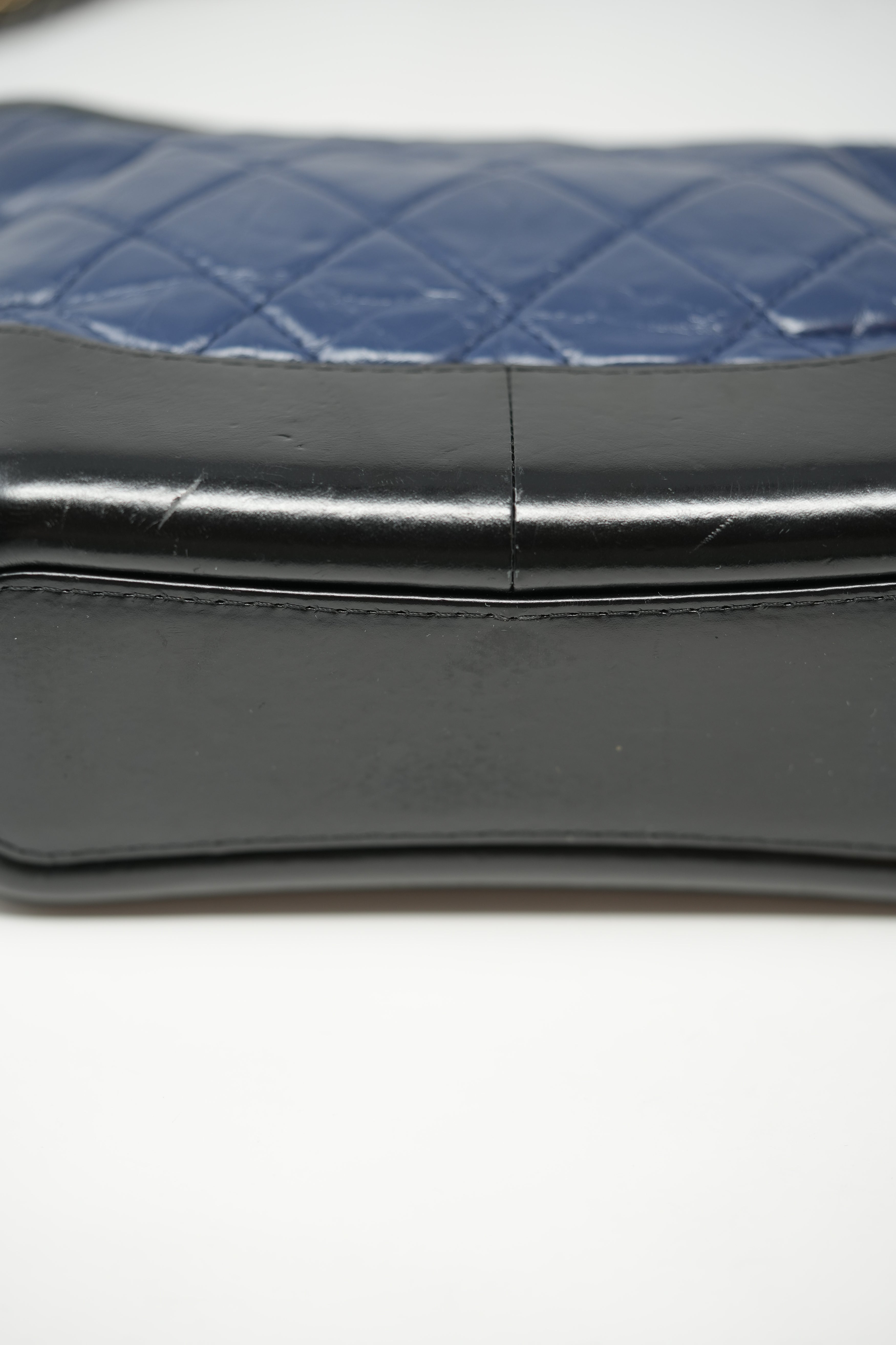 Pre-owned Chanel 2017 Small Navy/Black Gabrielle Hobo Bag
