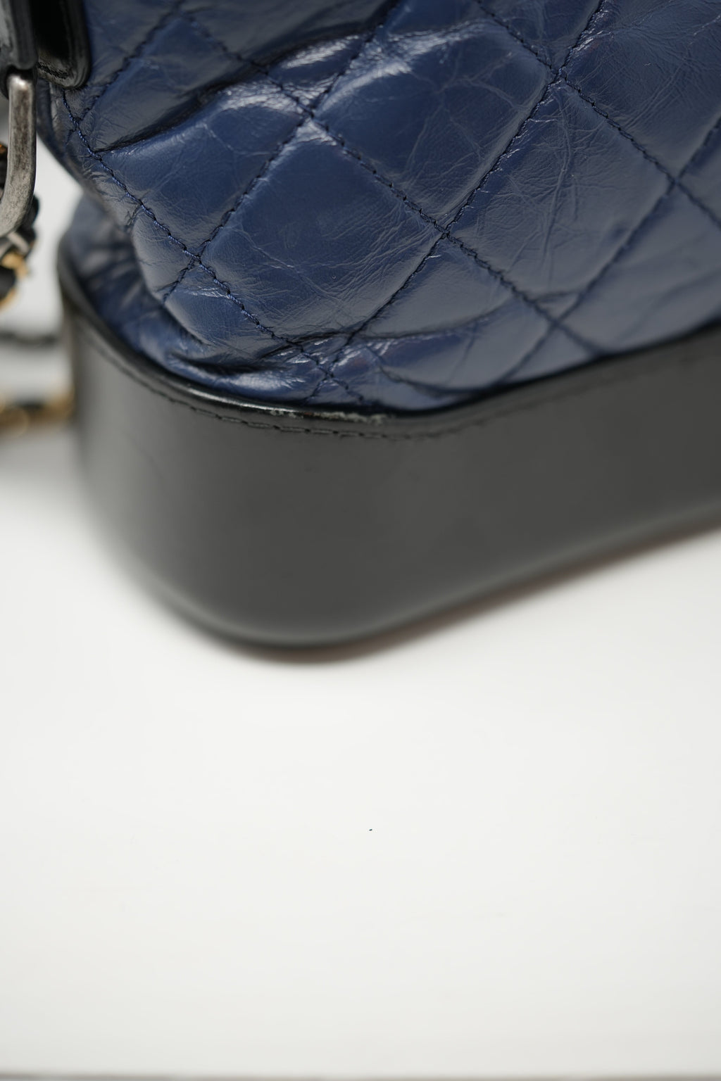 Pre-owned Chanel 2017 Small Navy/Black Gabrielle Hobo Bag