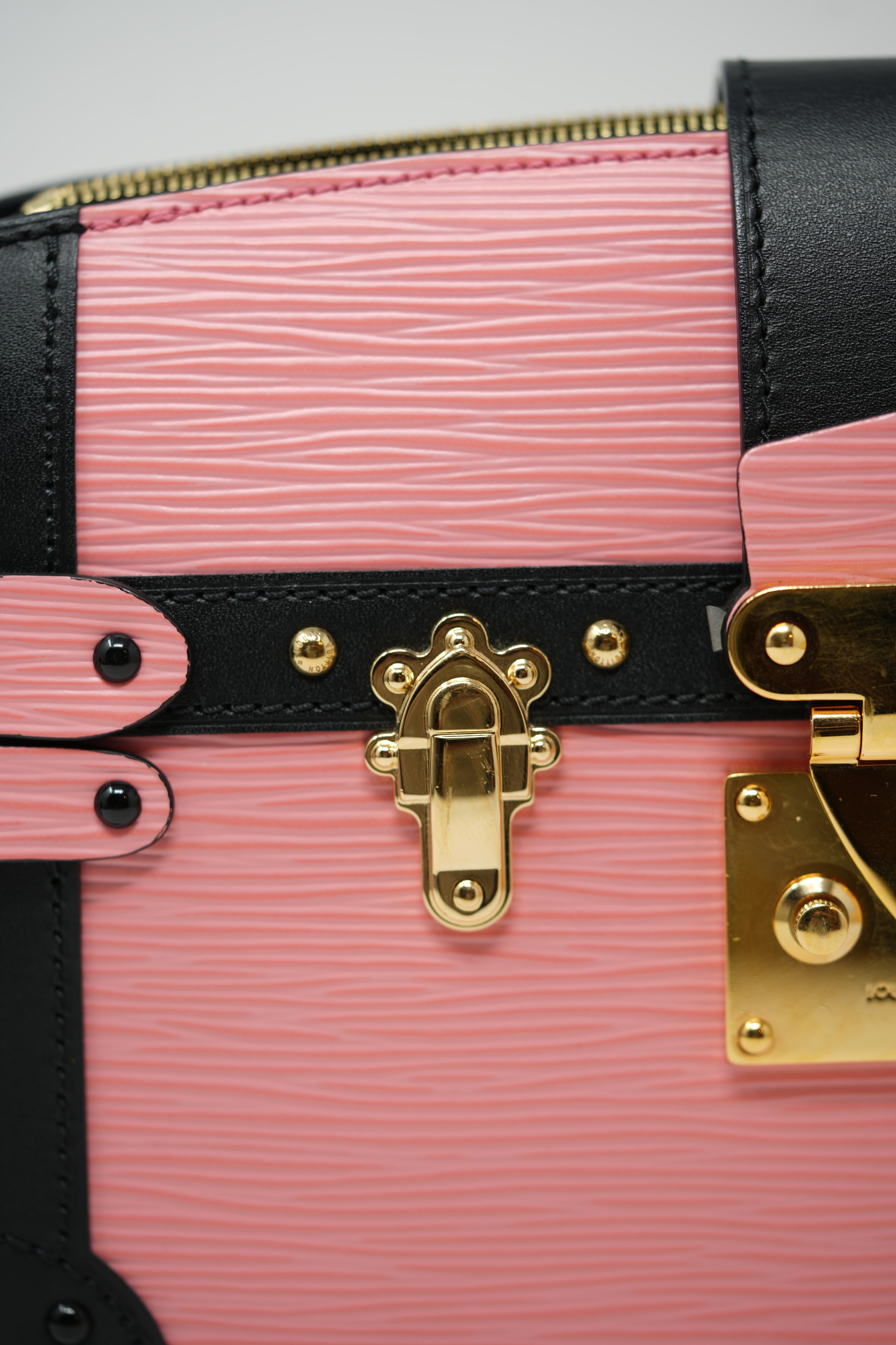 Louis Vuitton 2018 Pink Epi Leather Trunk Clutch